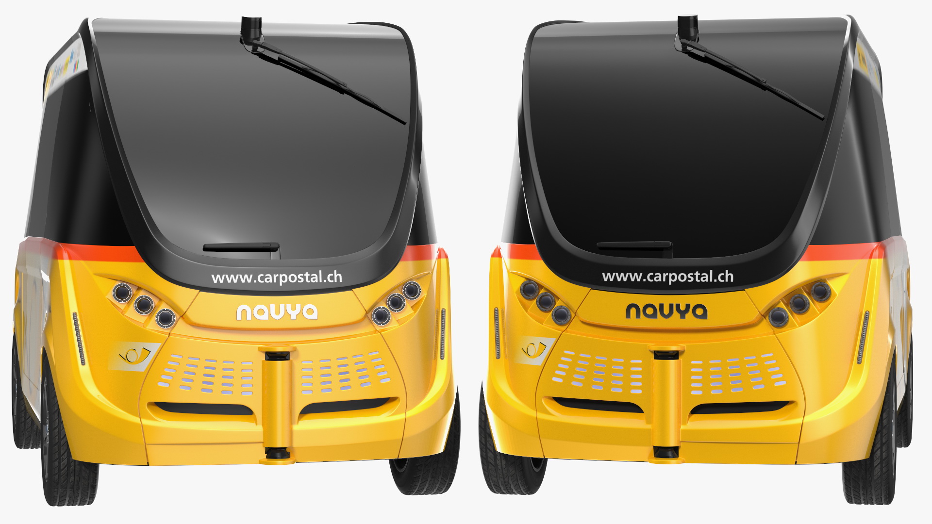 Navya Arma Car Postal Driverless Electric Bus Exterior Only 3D model