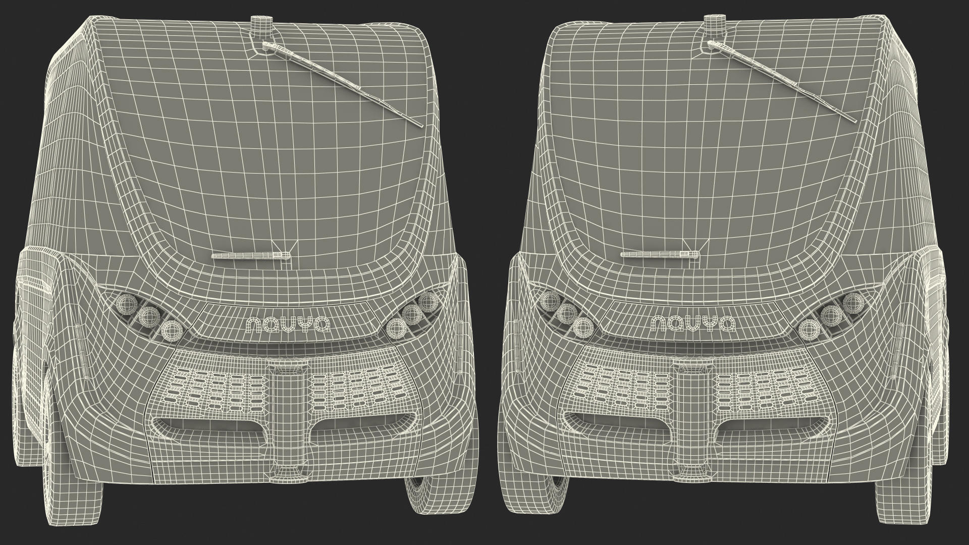 Navya Arma Car Postal Driverless Electric Bus Exterior Only 3D model