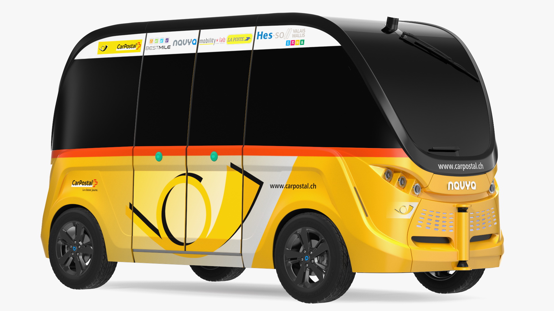 Navya Arma Car Postal Driverless Electric Bus Exterior Only 3D model