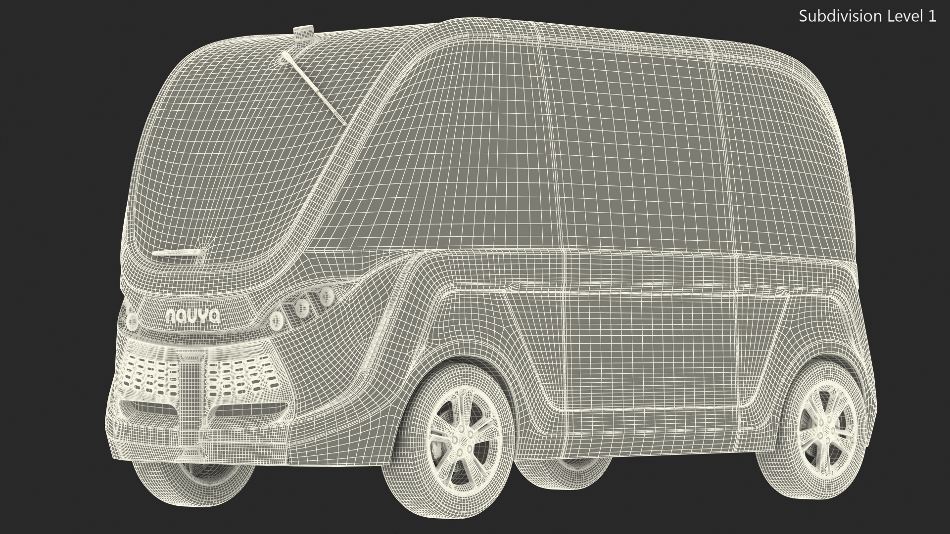 Navya Arma Car Postal Driverless Electric Bus Exterior Only 3D model