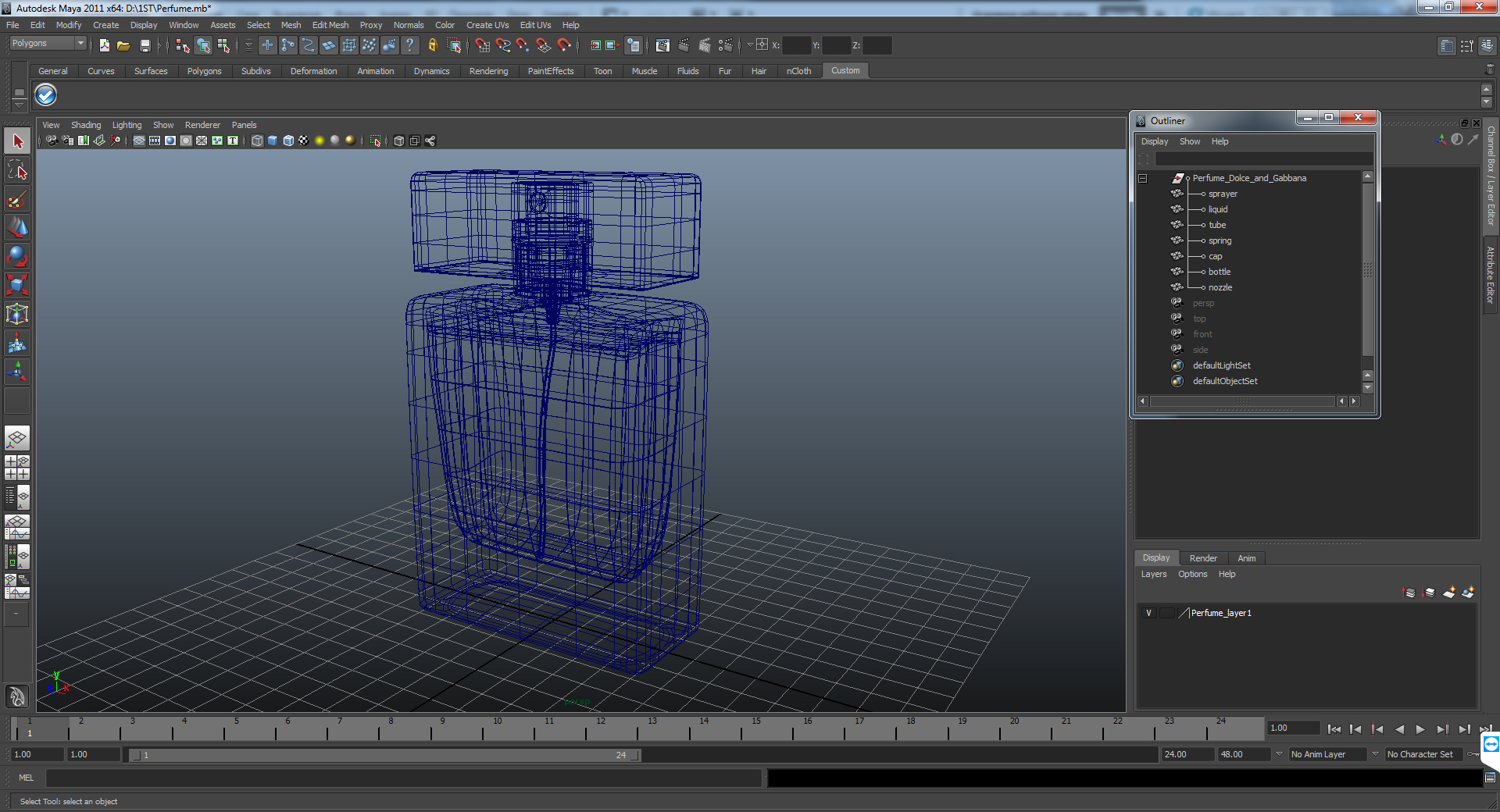 3D model Perfume Dolce and Gabbana