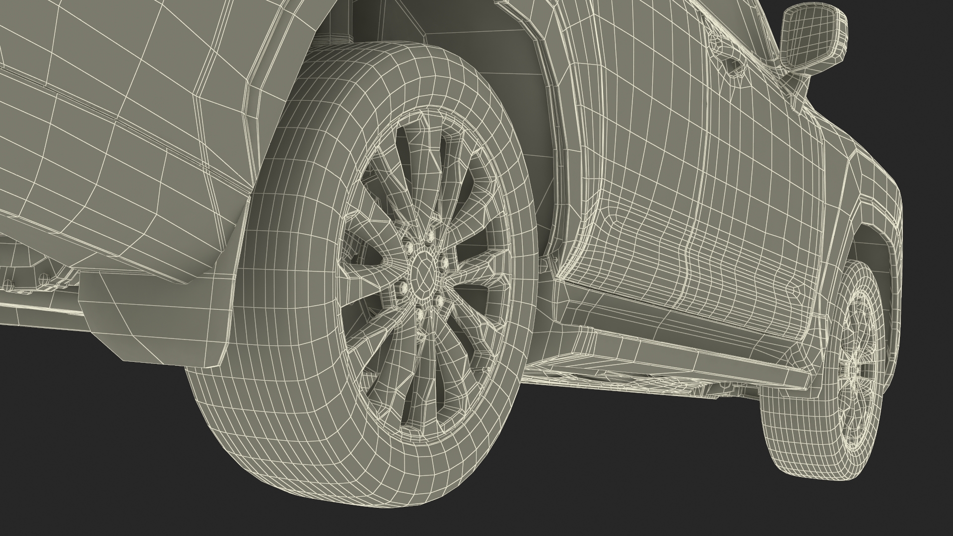 Red SUV 3D model