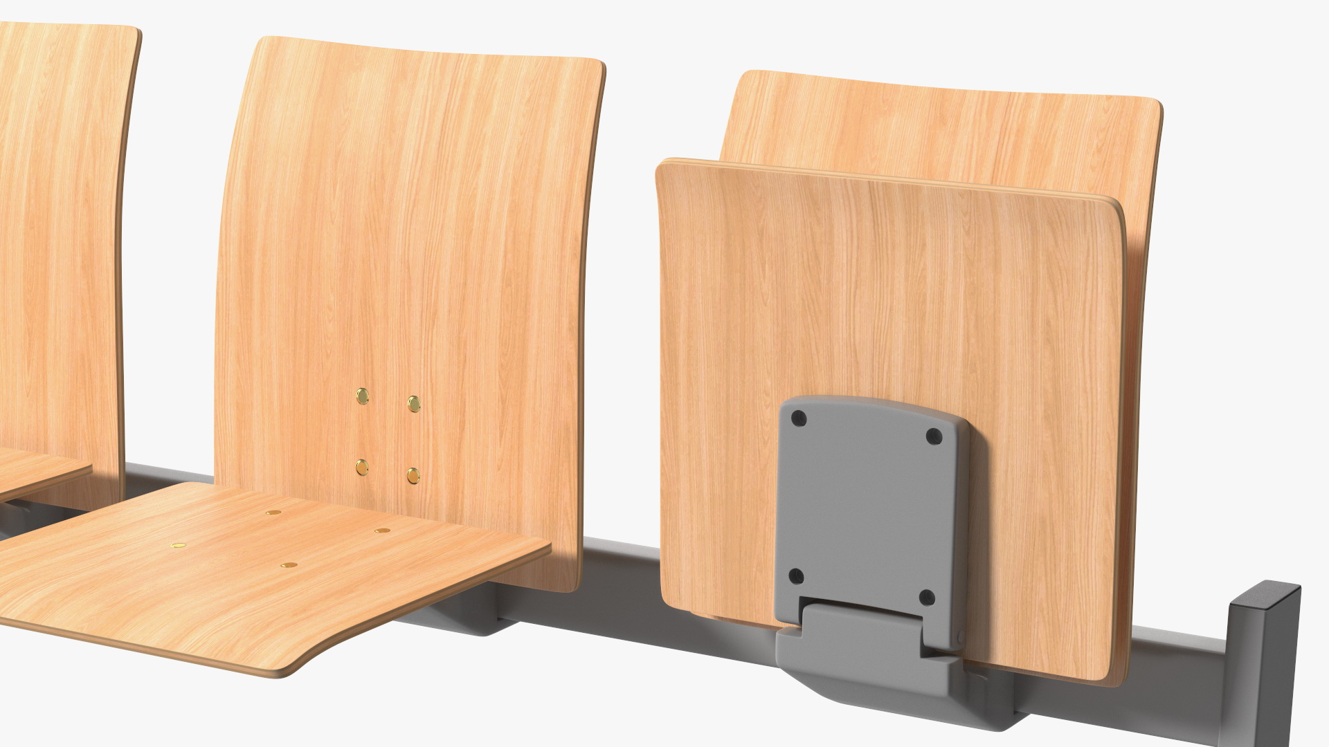 3D University Seating System For Three Seats