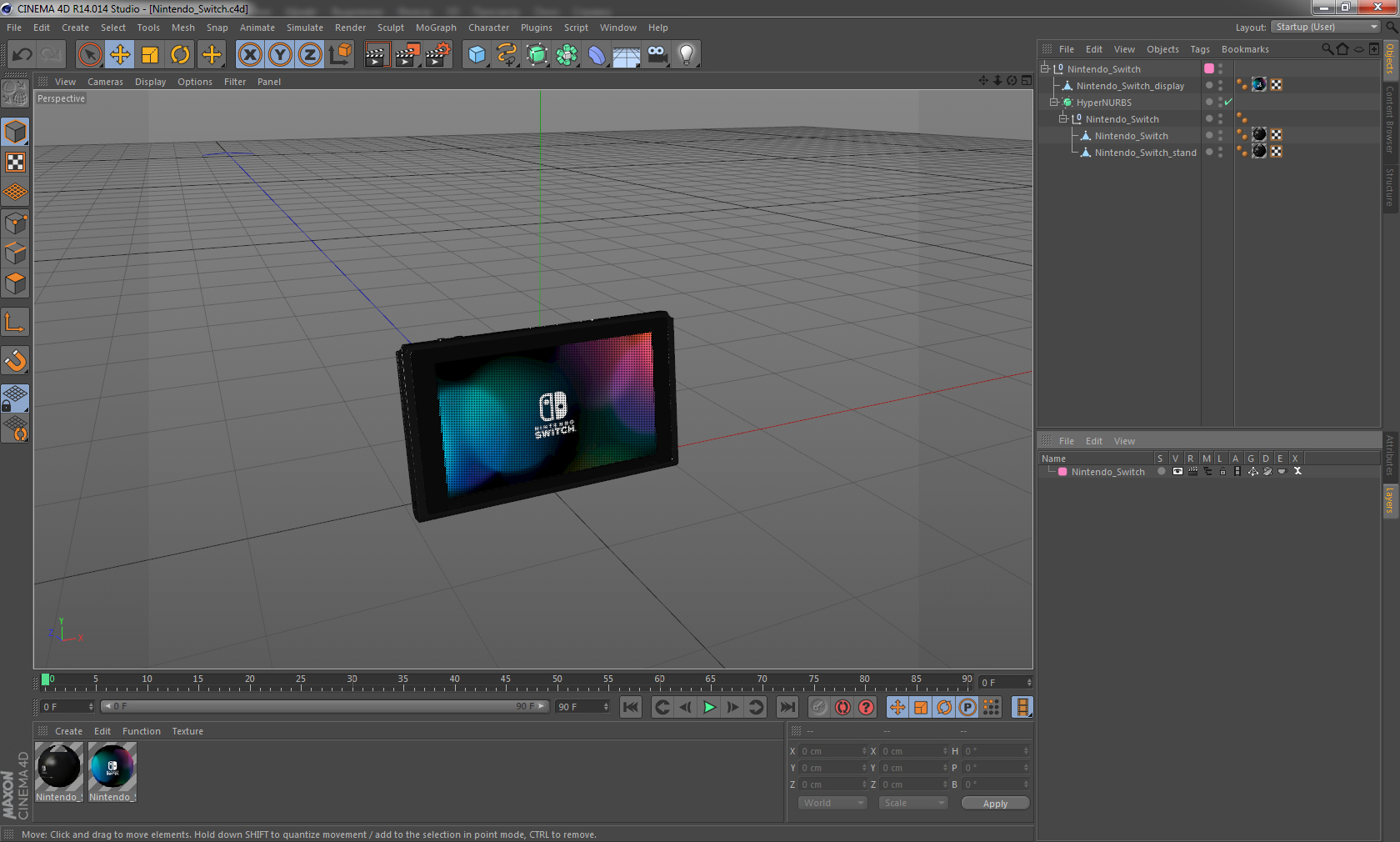 3D model Nintendo Switch