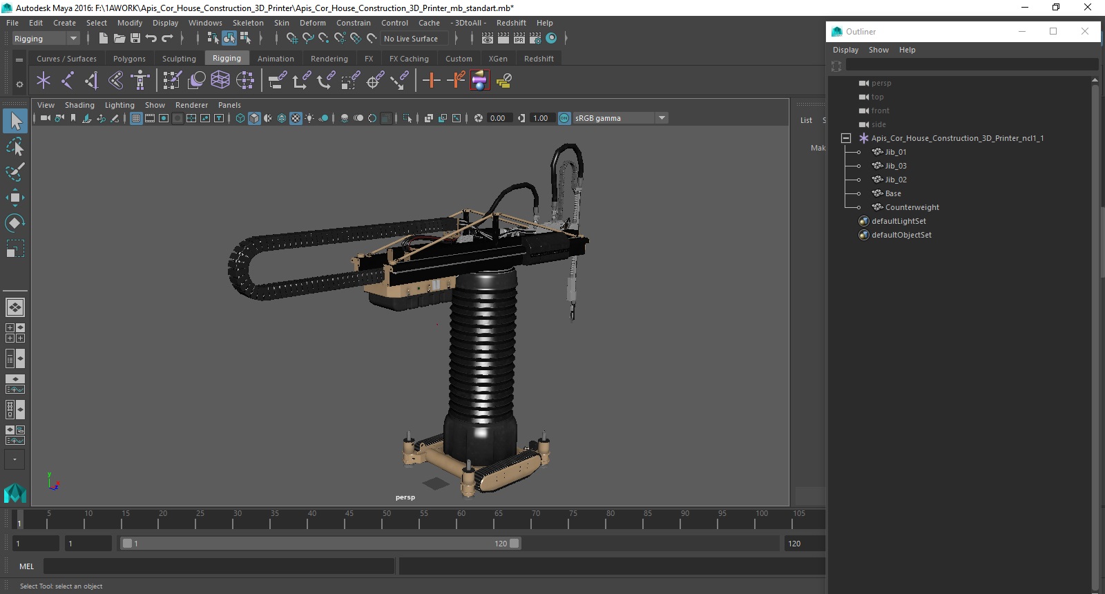 3D Apis Cor House Construction 3D Printer model