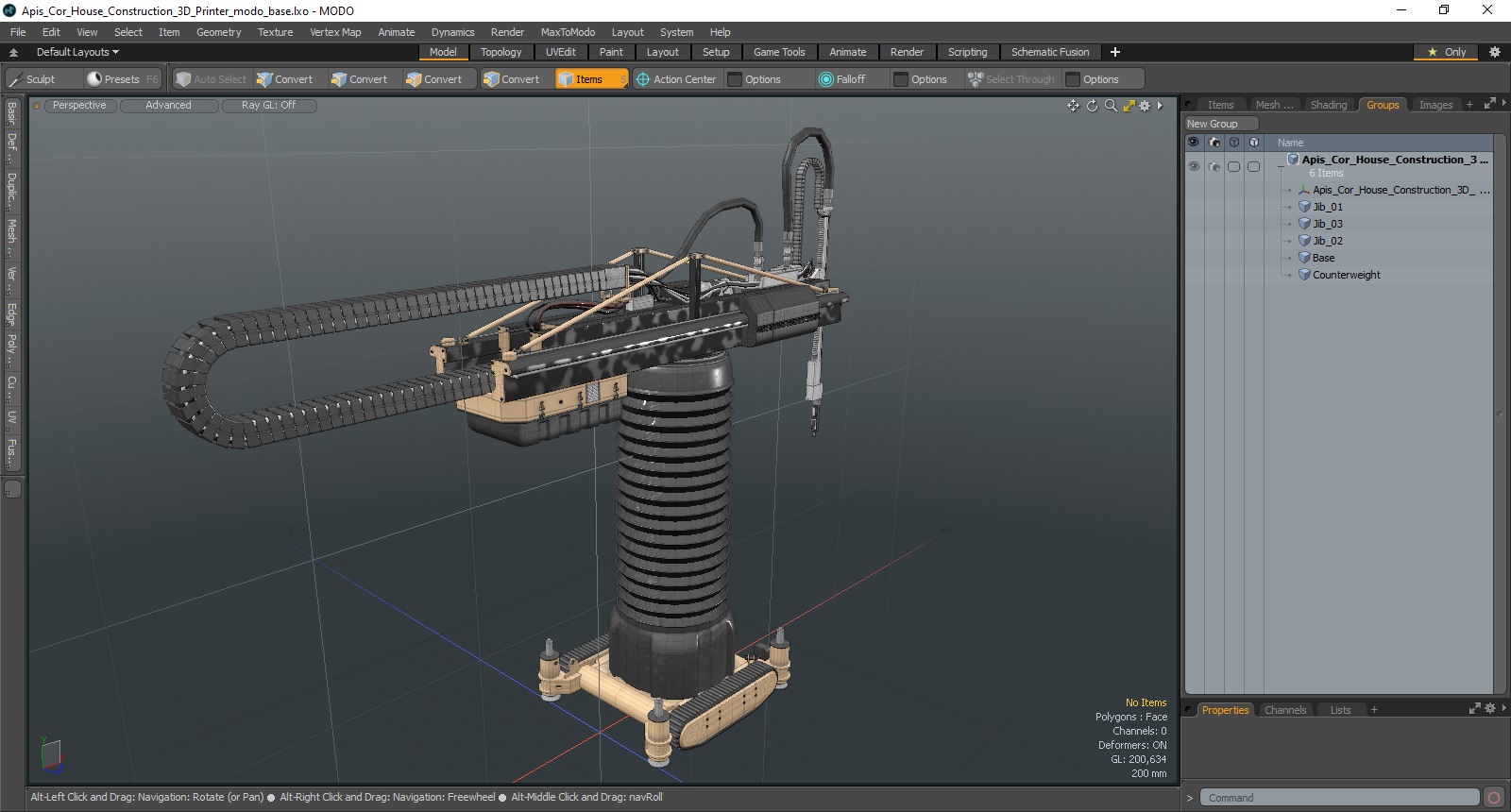 3D Apis Cor House Construction 3D Printer model