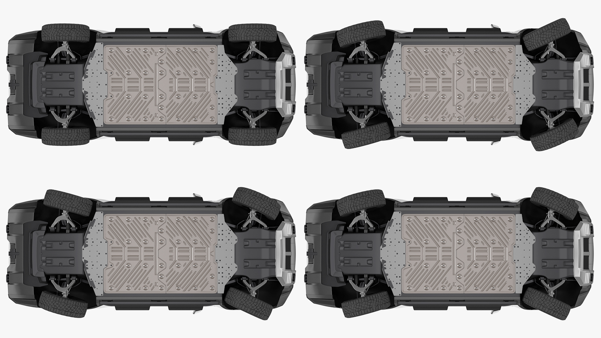 GMC Hummer EV PICKUP Lights Off Rigged for Maya 3D