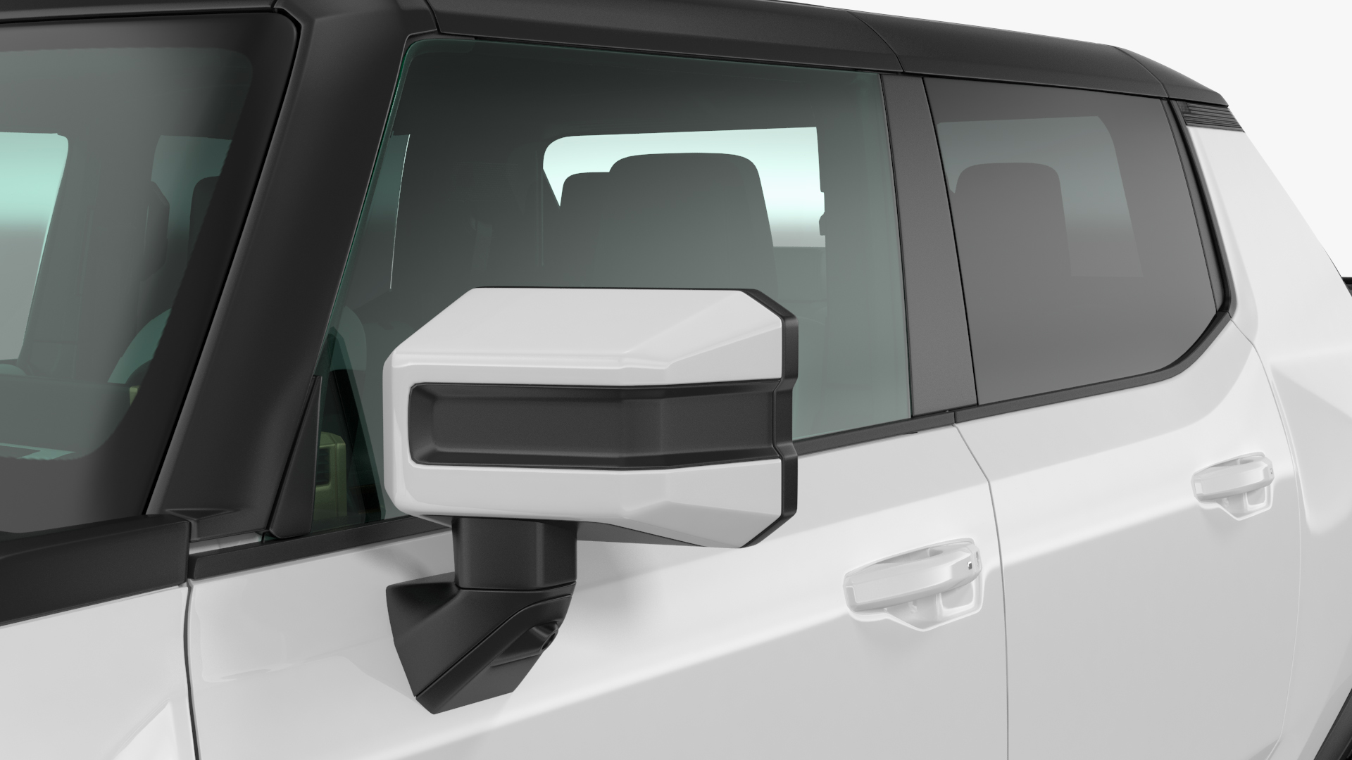GMC Hummer EV PICKUP Lights Off Rigged for Maya 3D