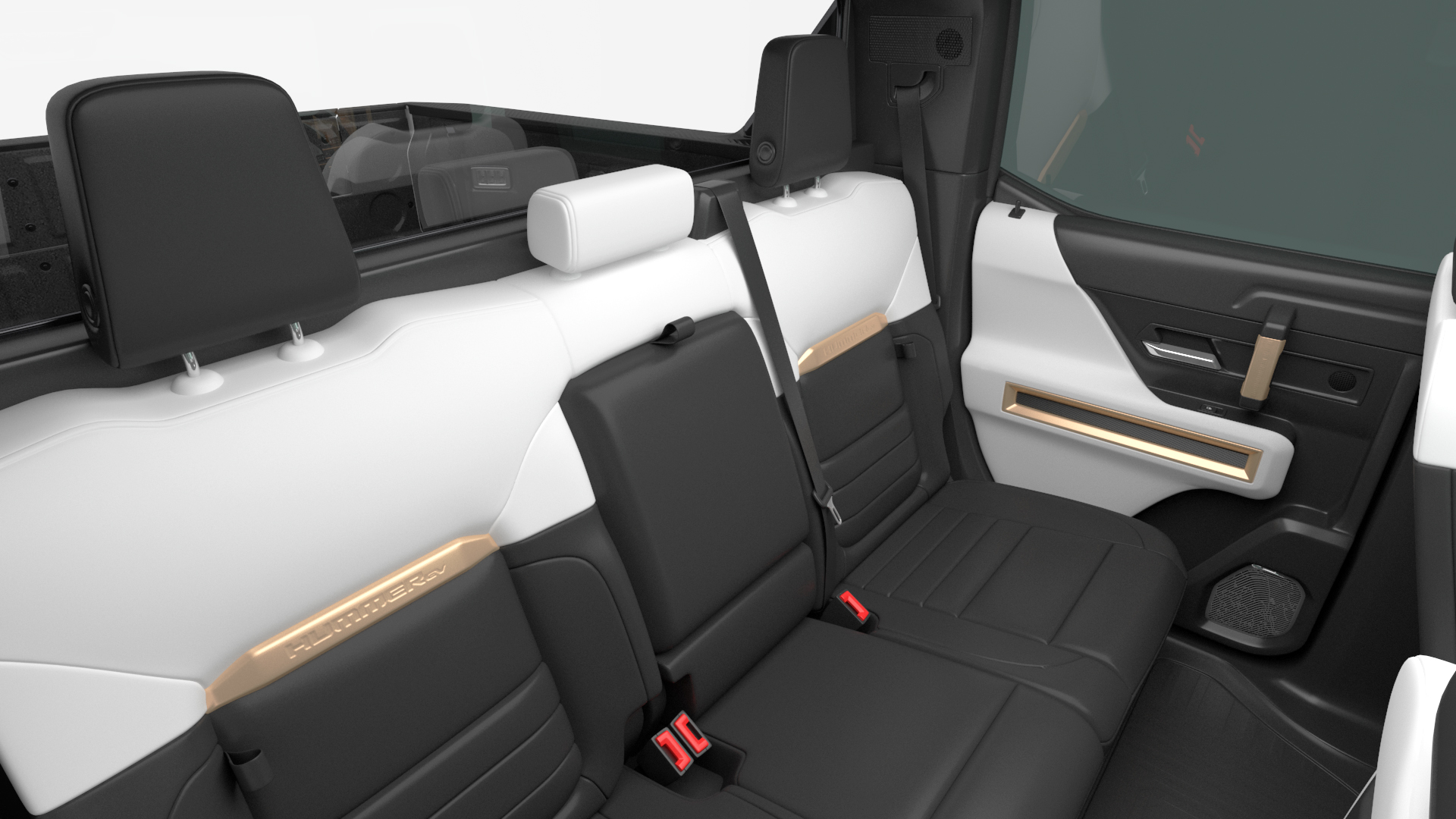 GMC Hummer EV PICKUP Lights Off Rigged for Maya 3D