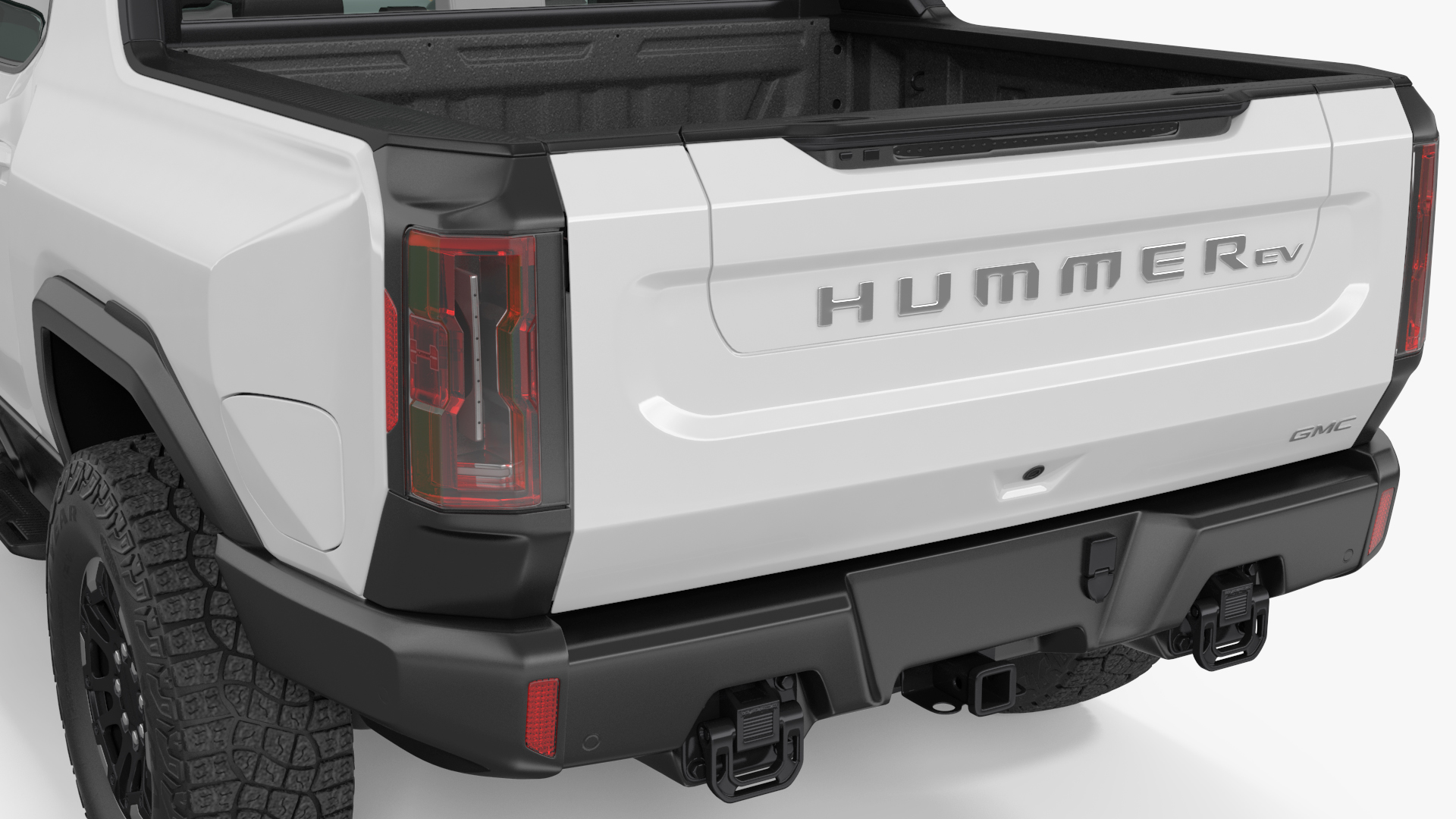 GMC Hummer EV PICKUP Lights Off Rigged for Maya 3D