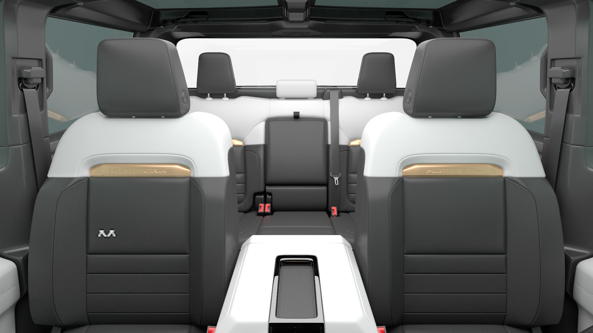 GMC Hummer EV PICKUP Lights Off Rigged for Maya 3D