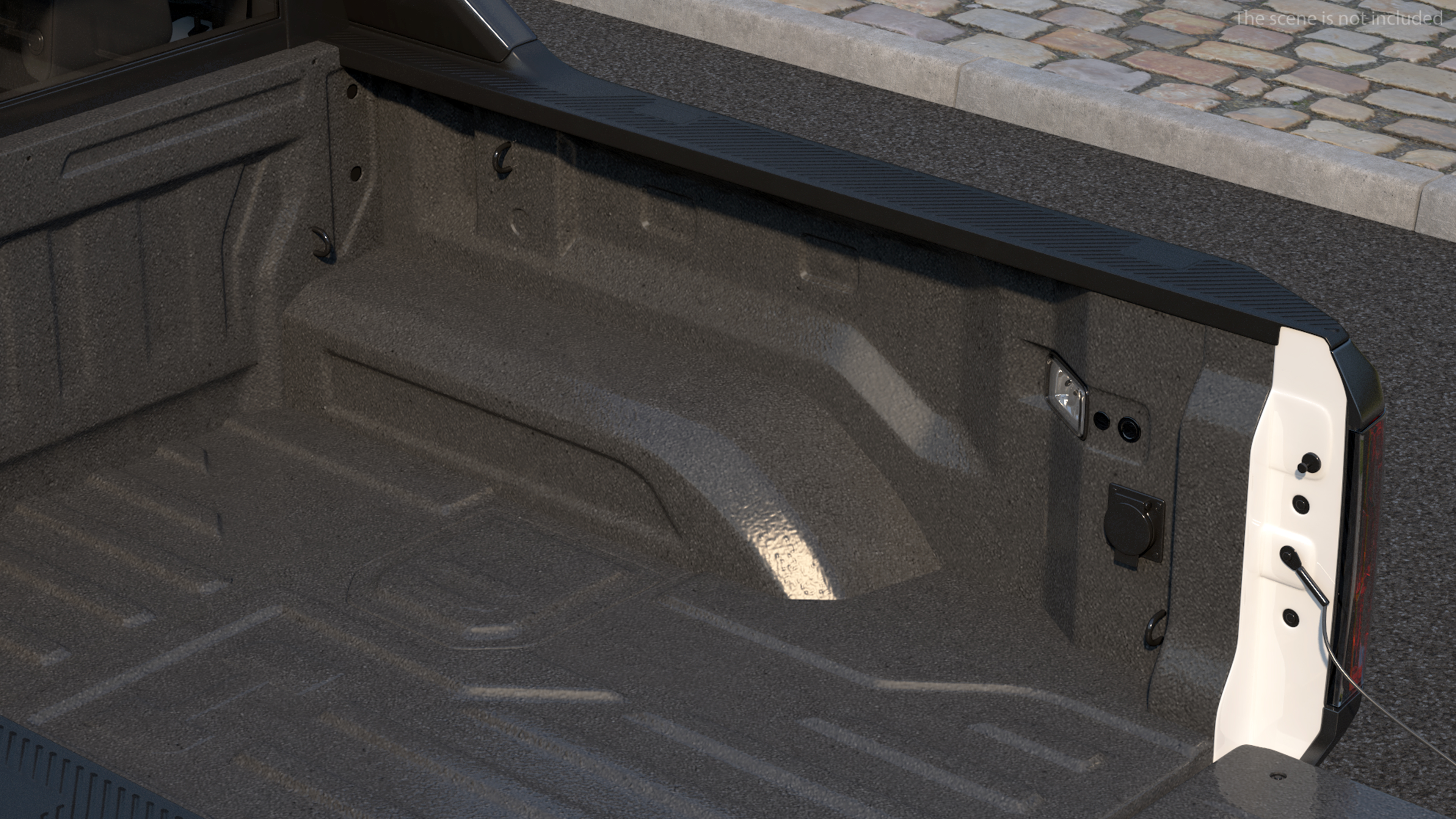 GMC Hummer EV PICKUP Lights Off Rigged for Maya 3D