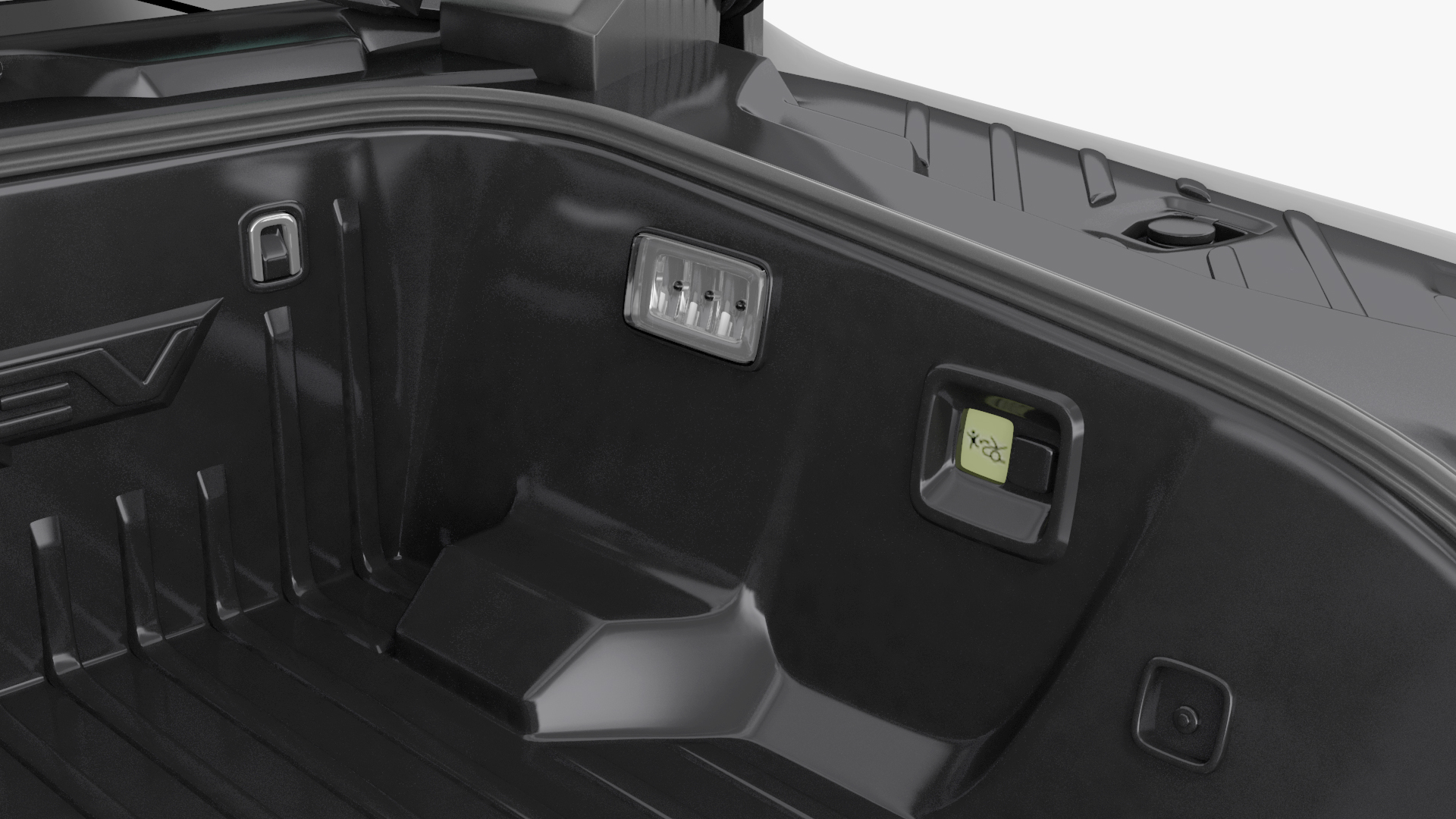 GMC Hummer EV PICKUP Lights Off Rigged for Maya 3D