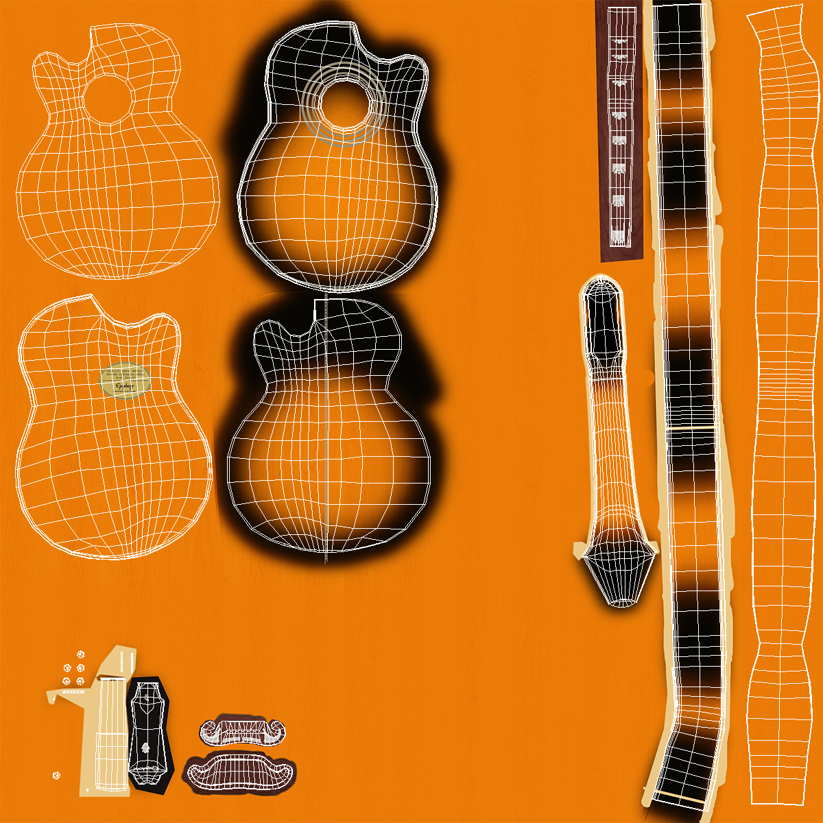 Electro Acoustic Guitar Epiphone 3D