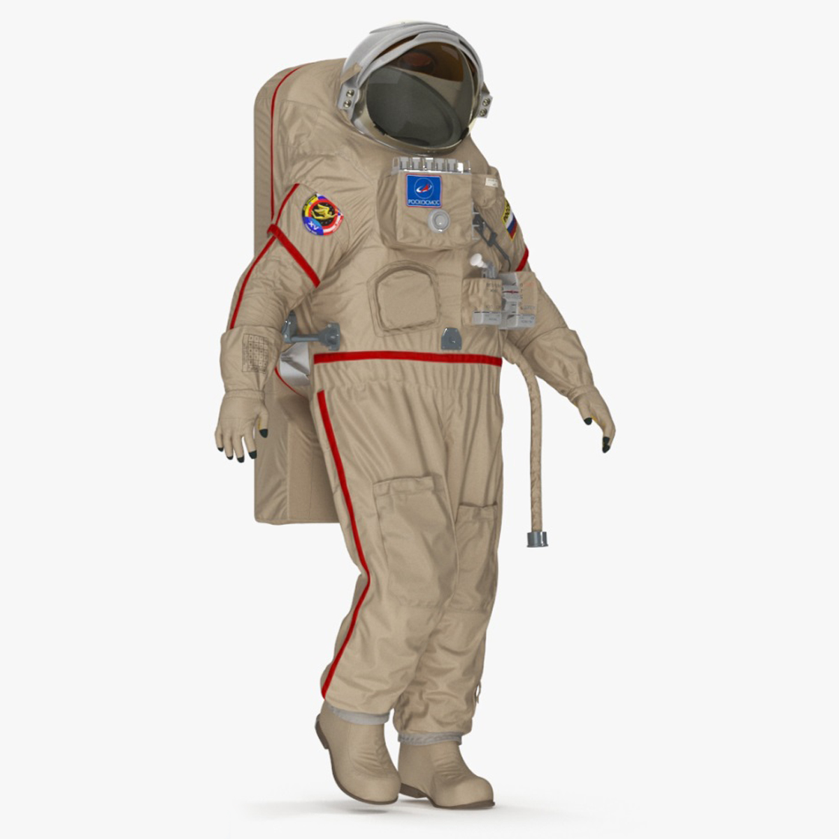 Russian Astronaut Spacesuit Orlan MK Rigged for Cinema 4D 3D