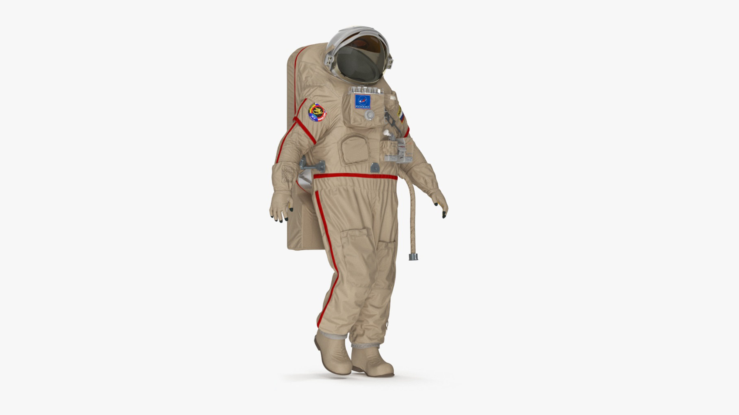 Russian Astronaut Spacesuit Orlan MK Rigged for Cinema 4D 3D