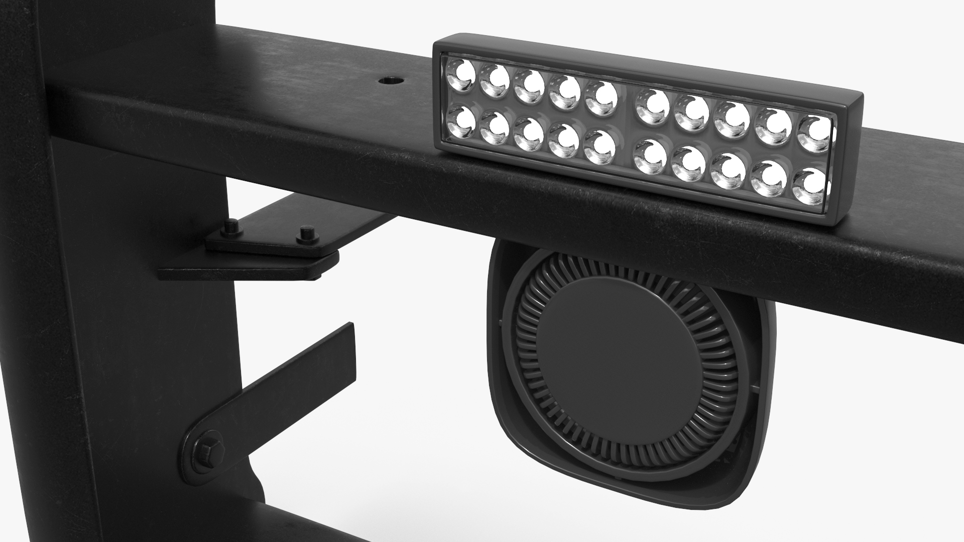 Heavy Duty Grille Guard with LED Light - view 6