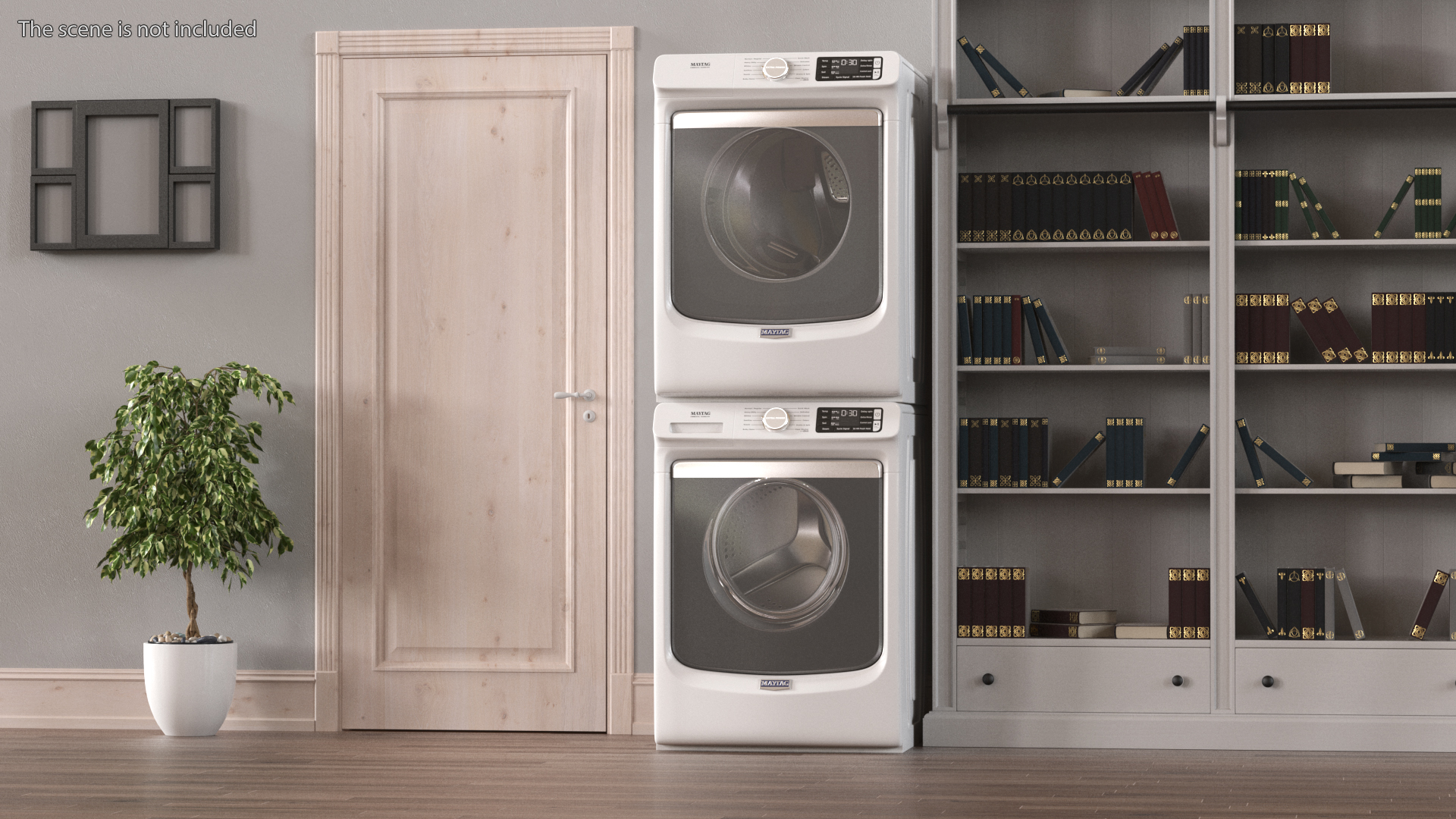 3D Maytag Washer and Dryer Set White model