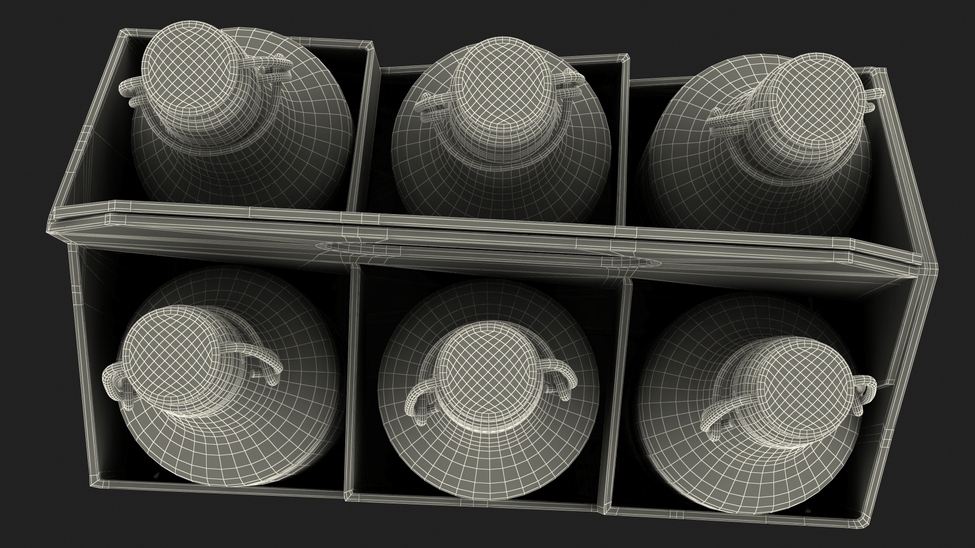 Cardboard Bottle Carrier With Beer 3D model