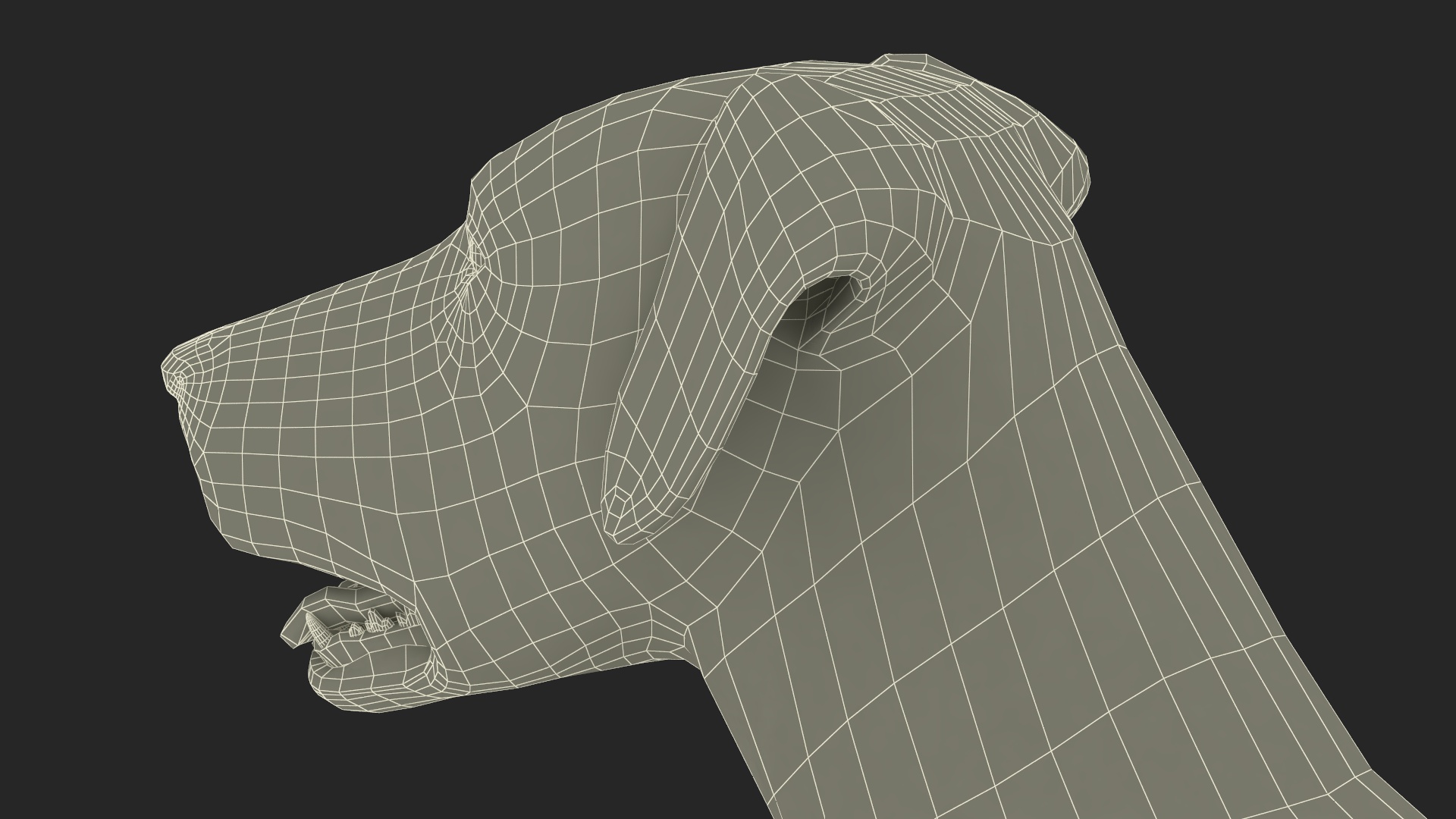 3D model Spotted Standing Dalmatian Dog