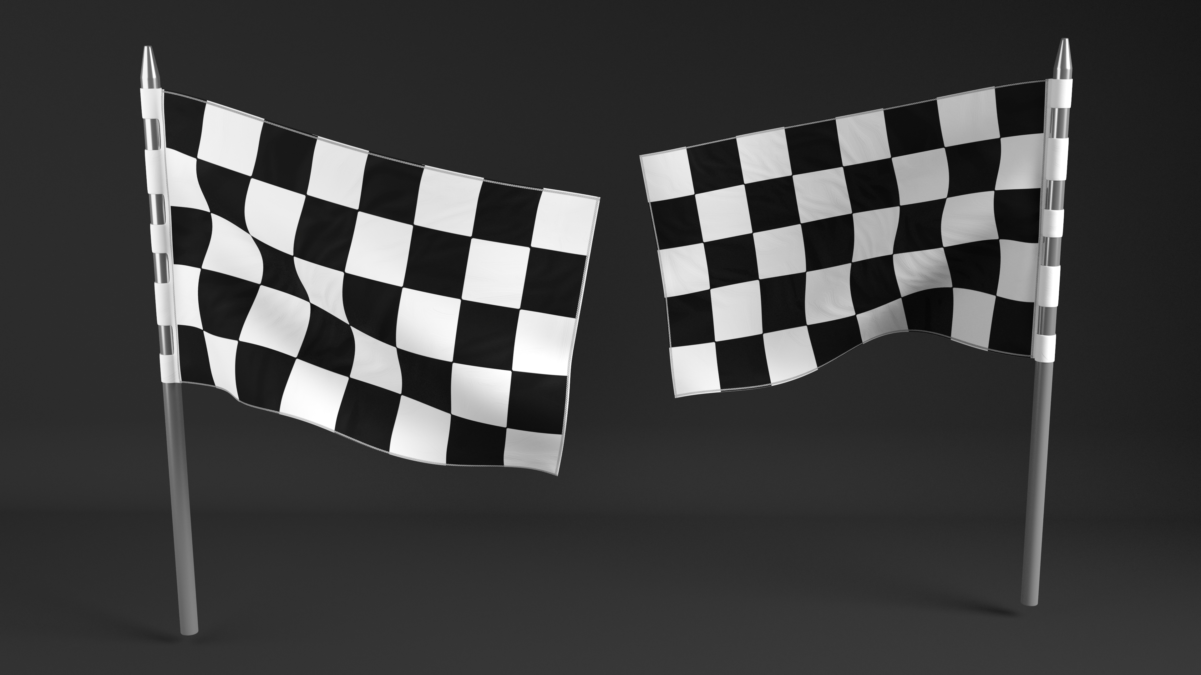 Checkered Flag 3D model
