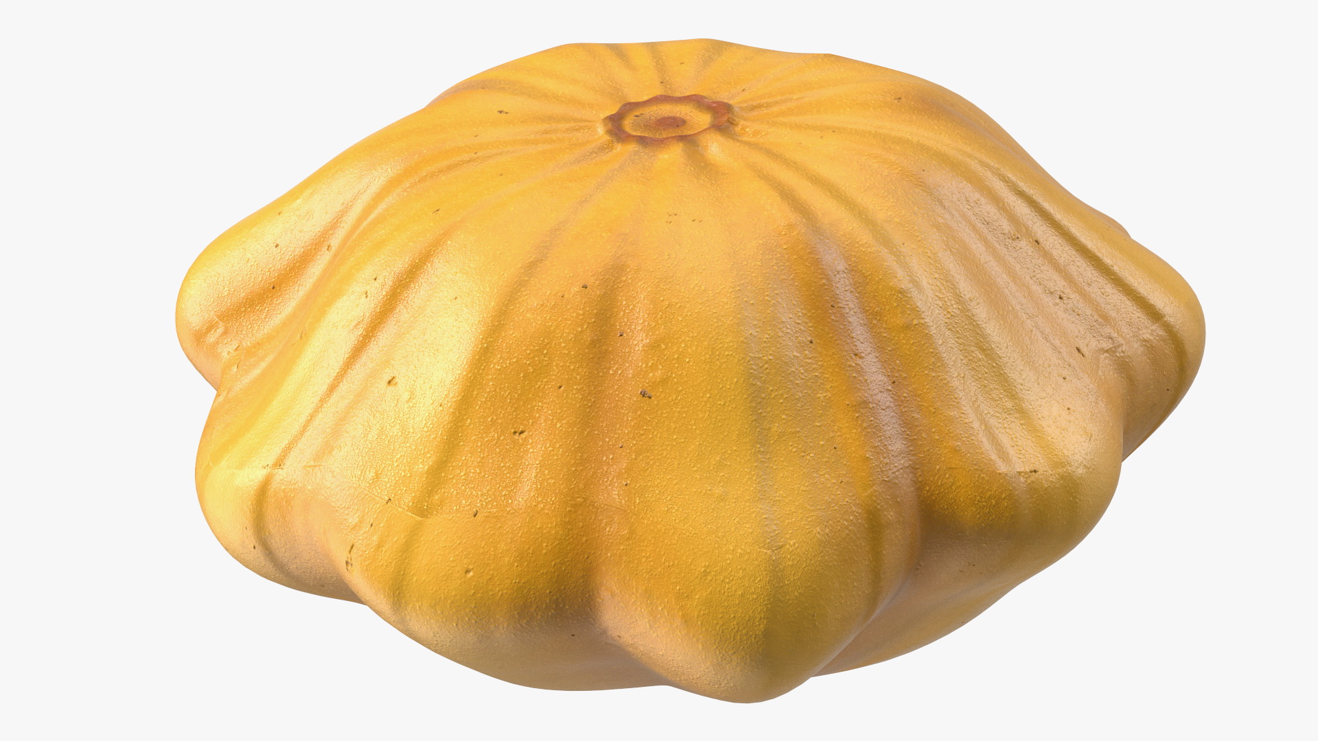 3D model Orange Color Bush Pumpkin