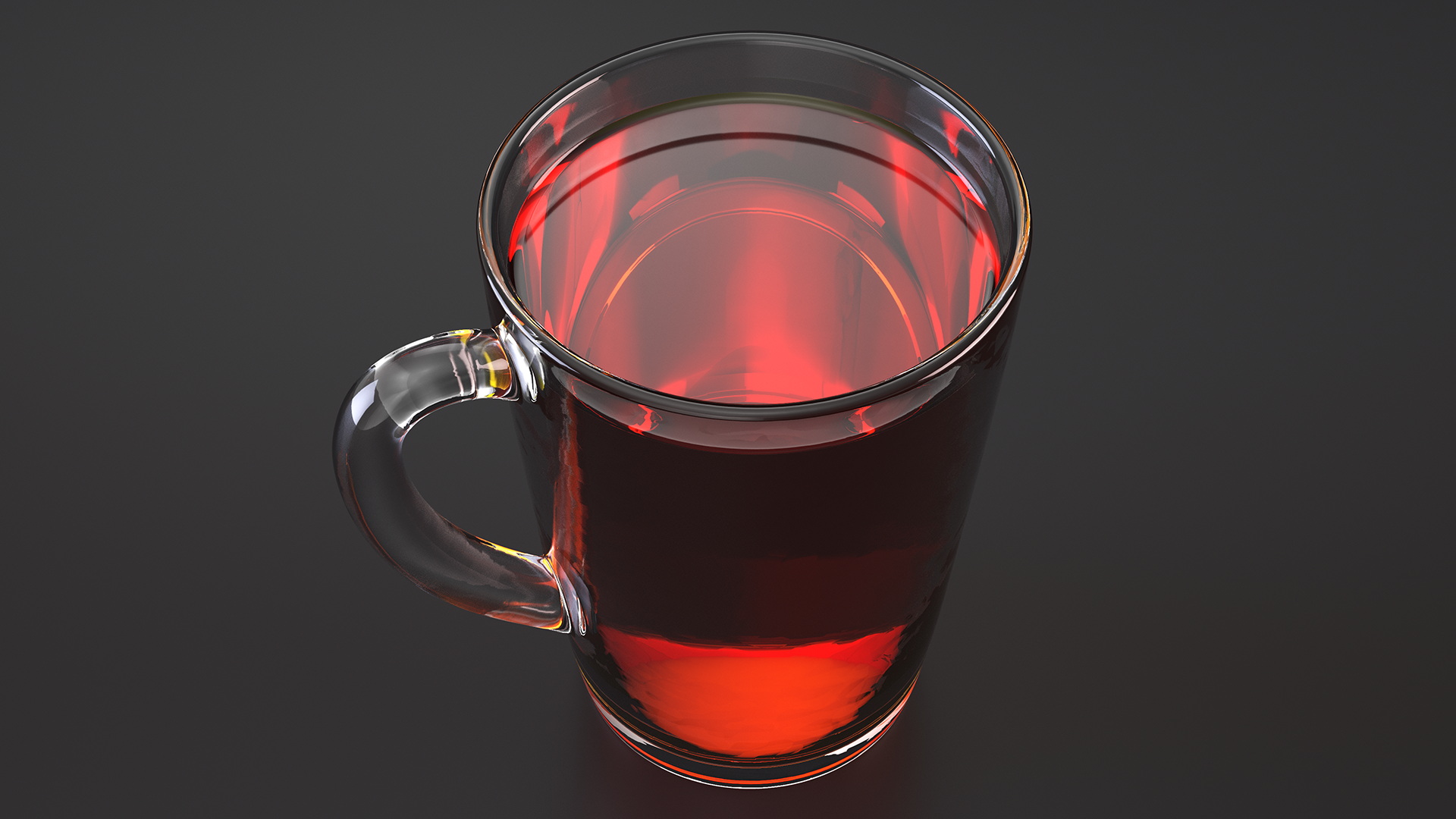 3D Drinking Tea Cup Full