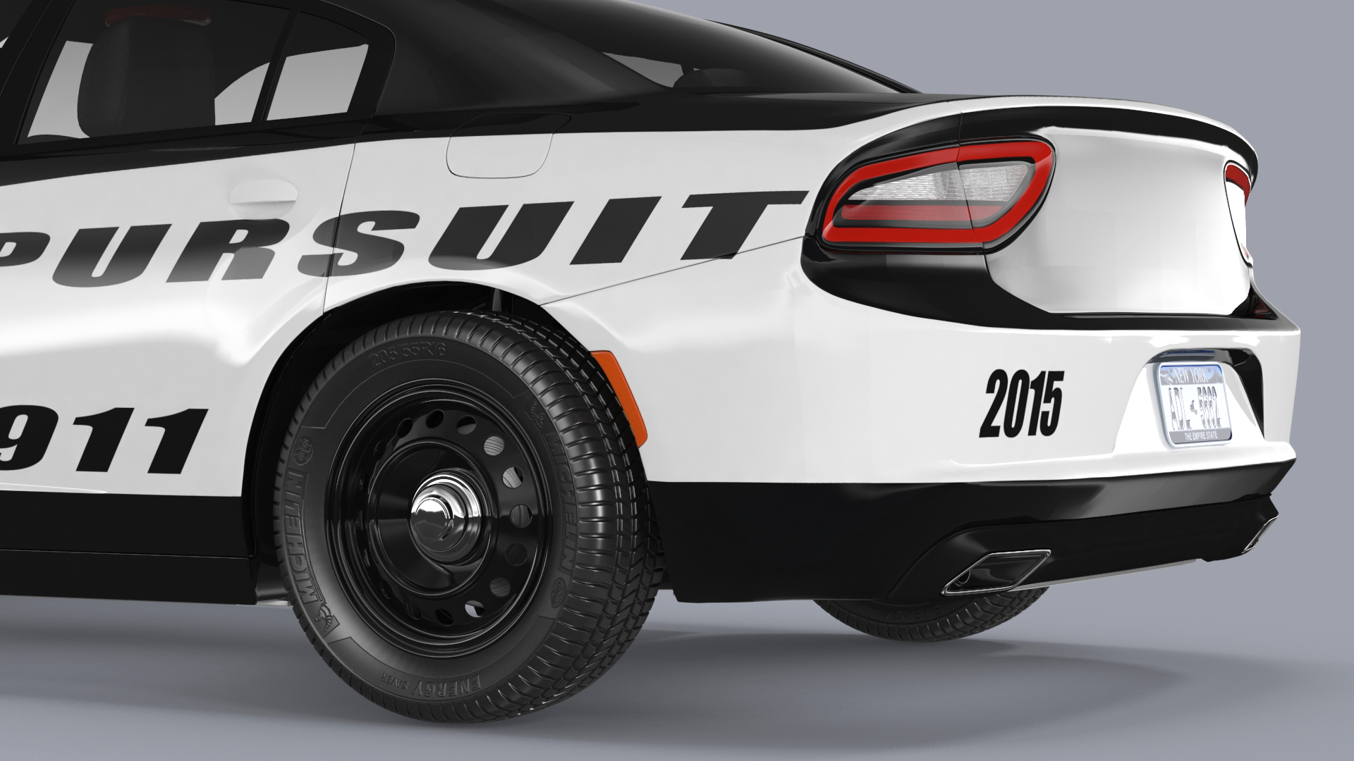 3D Police Car Rigged for Cinema 4D