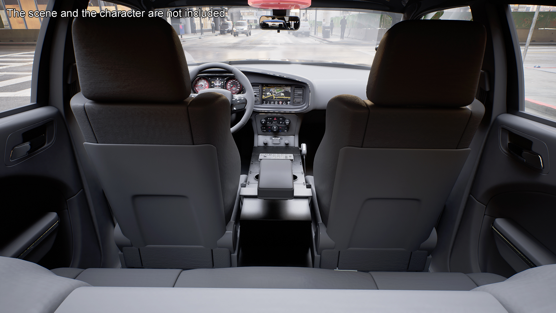 3D Police Car Rigged for Cinema 4D