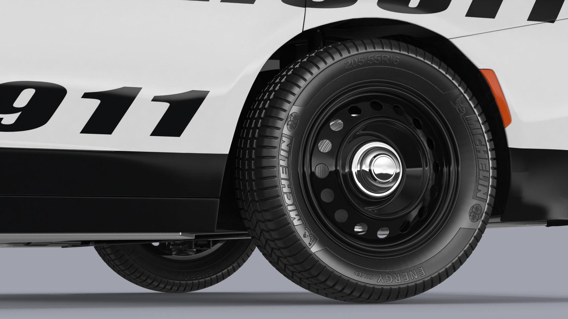 3D Police Car Rigged for Cinema 4D