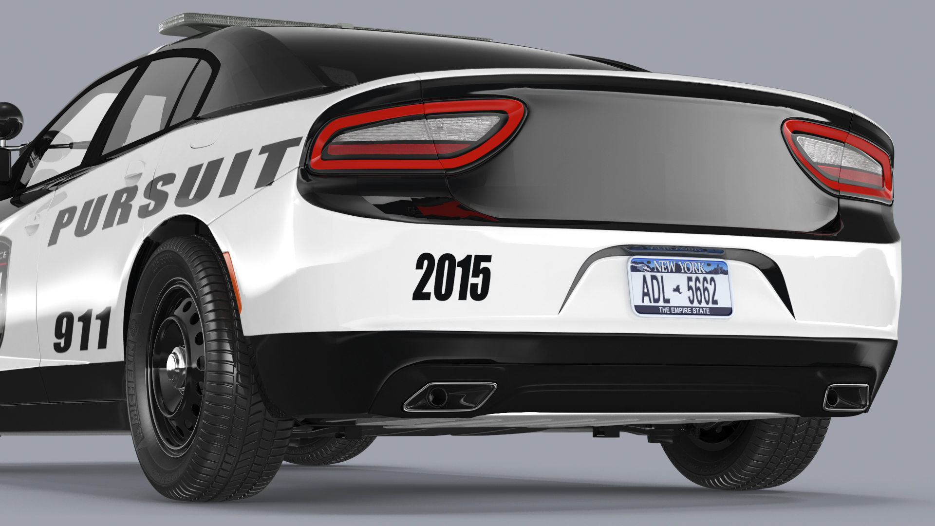 3D Police Car Rigged for Cinema 4D