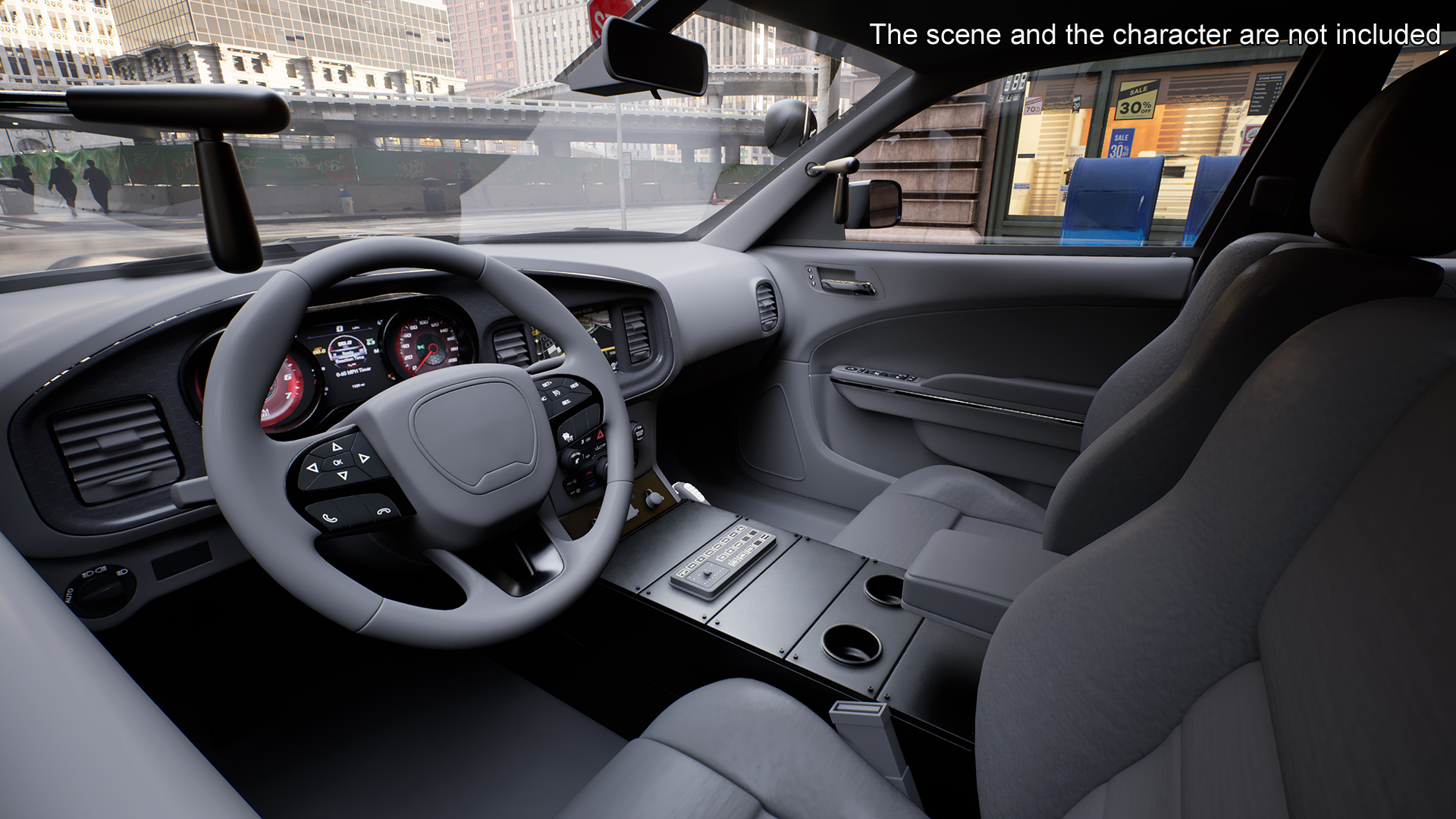 3D Police Car Rigged for Cinema 4D