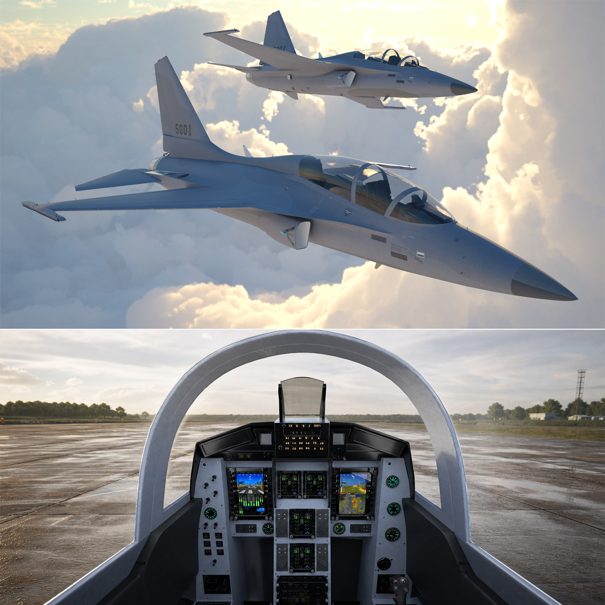 Tactical Fighter Trainer Rigged 3D model preview
