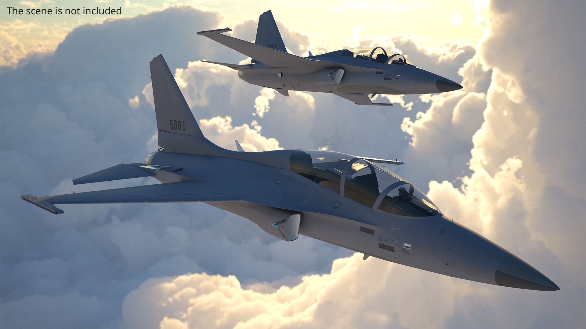 Tactical Fighter Trainer Rigged - view 2