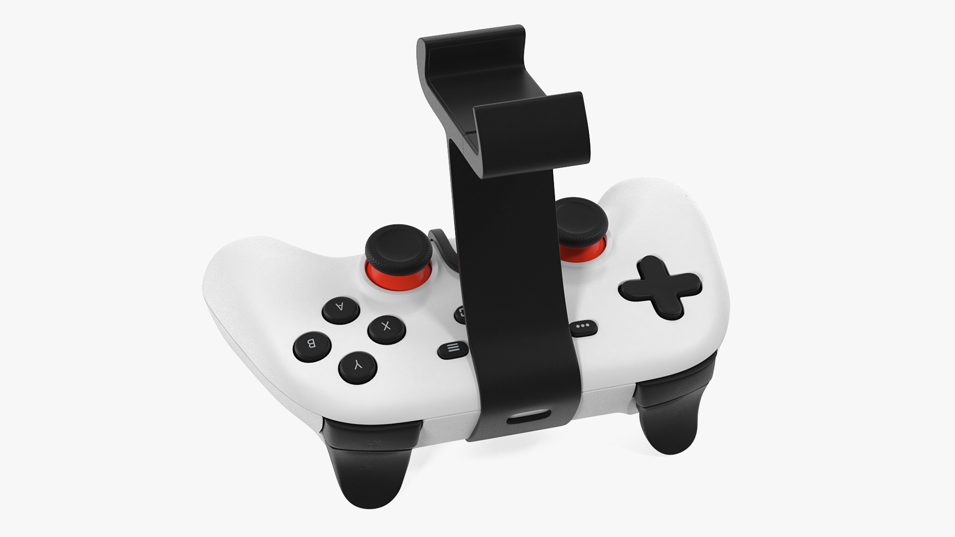 Google Stadia Controller with Phone Mount White 3D