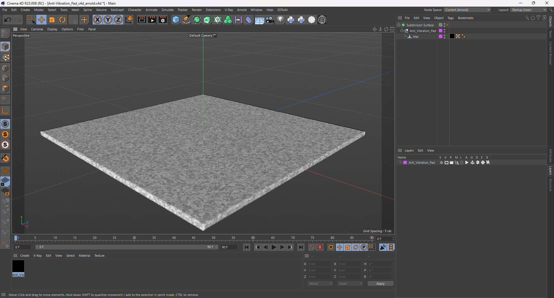 3D Anti-Vibration Pad model