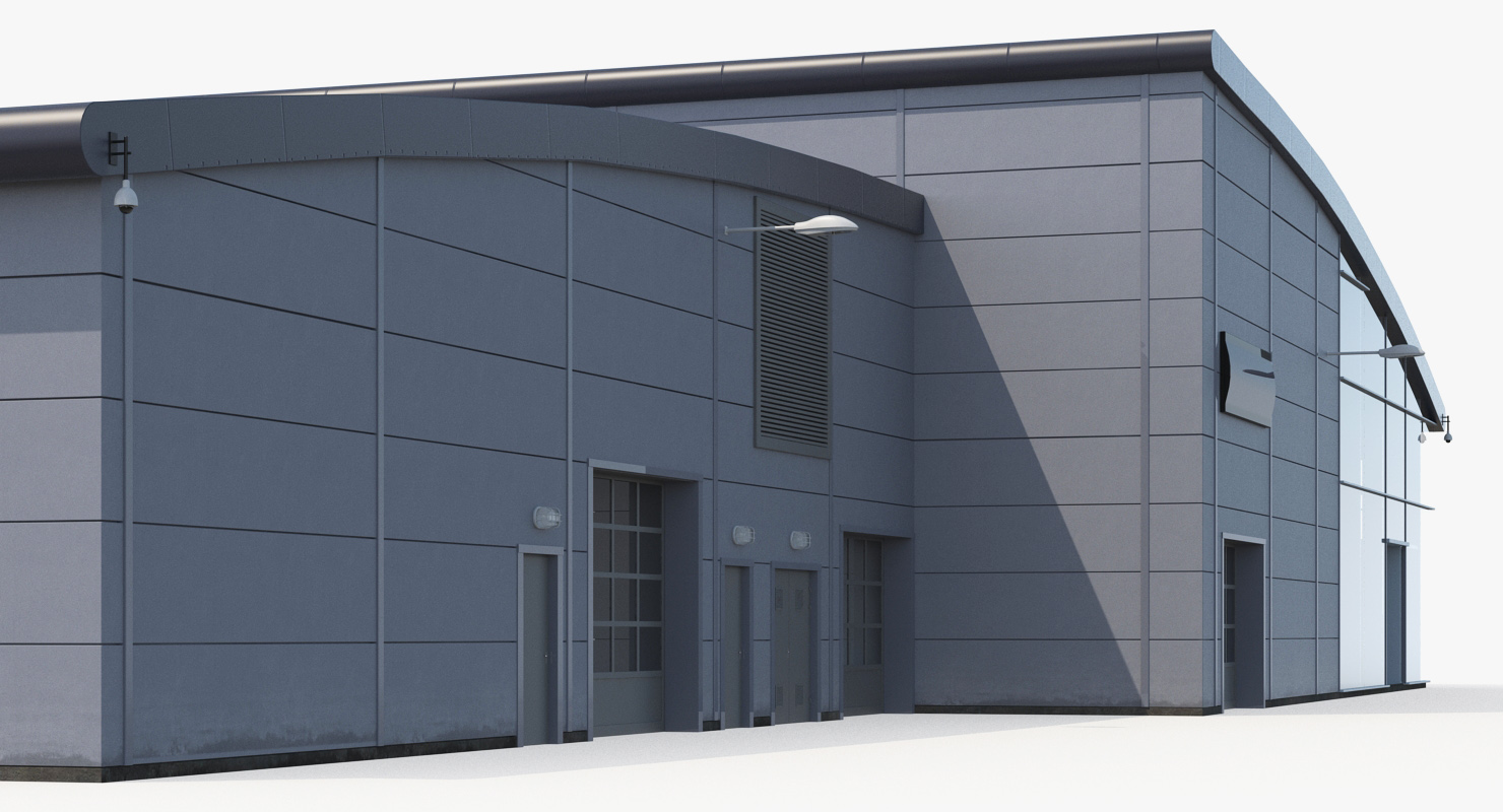 3D Car Dealership Building model