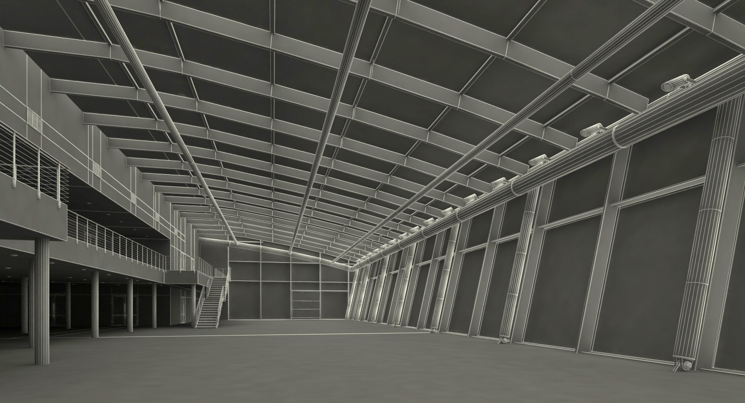 3D Car Dealership Building model