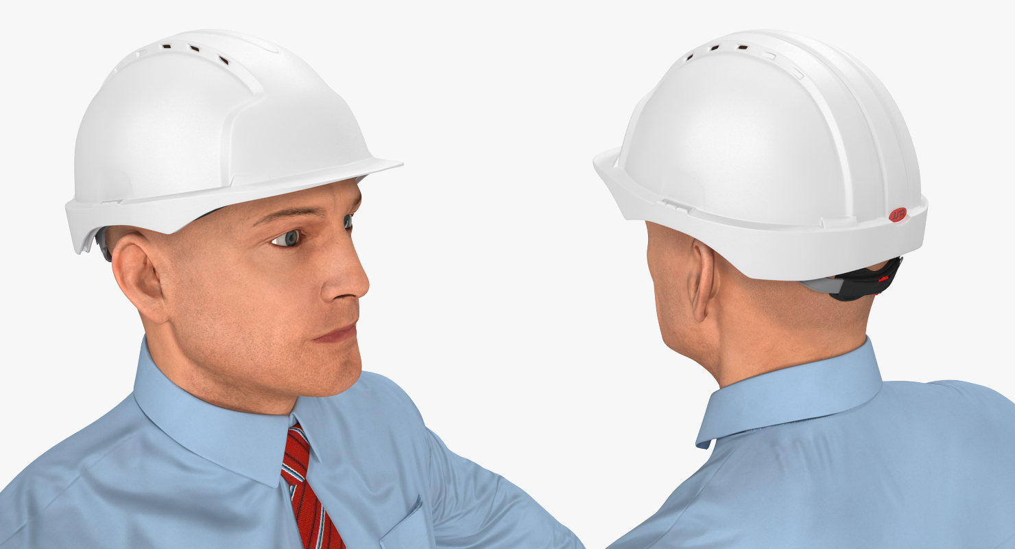 Construction Engineer in Hardhat 3D