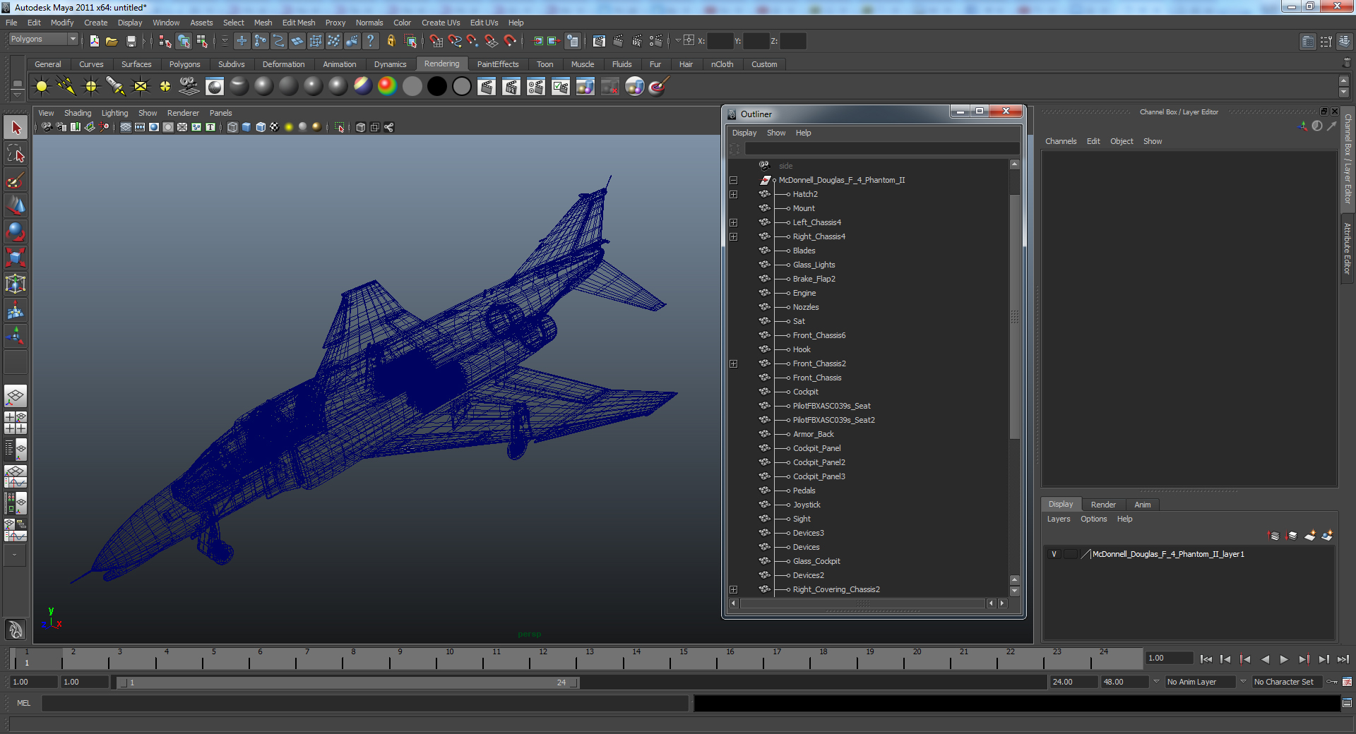 McDonnell Douglas F 4 Phantom II 2 3D model