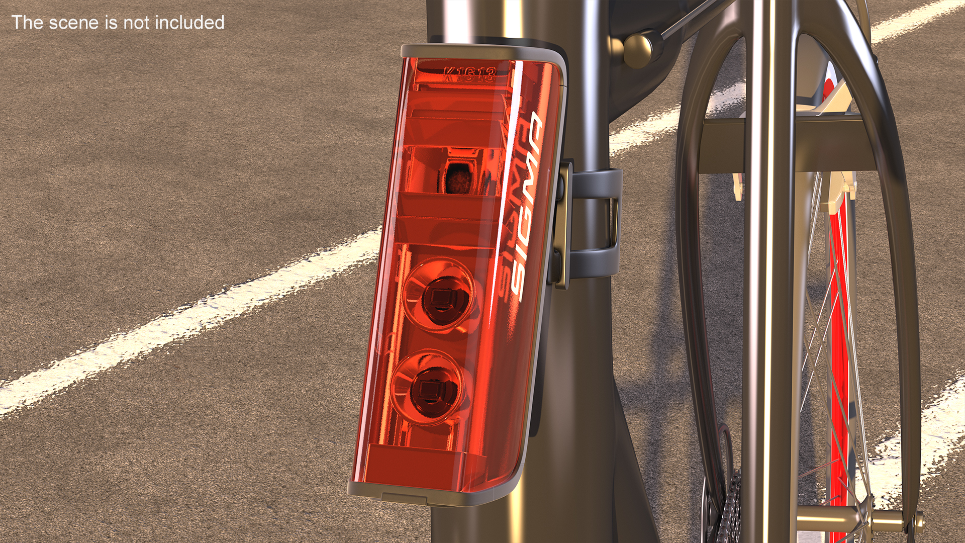 Sigma Blaze USB Bicycle Rear Light 3D model