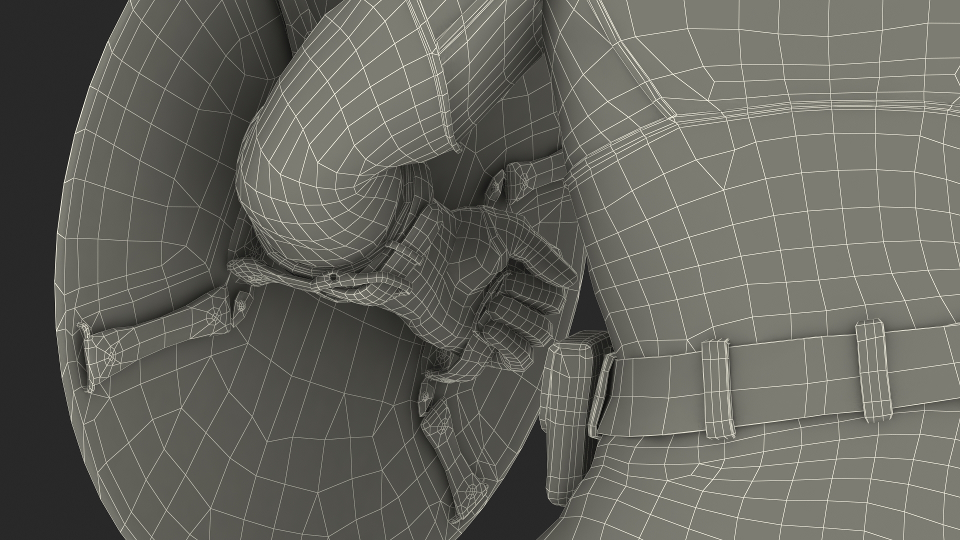 Captain America Cartoon Fighting Pose 3D