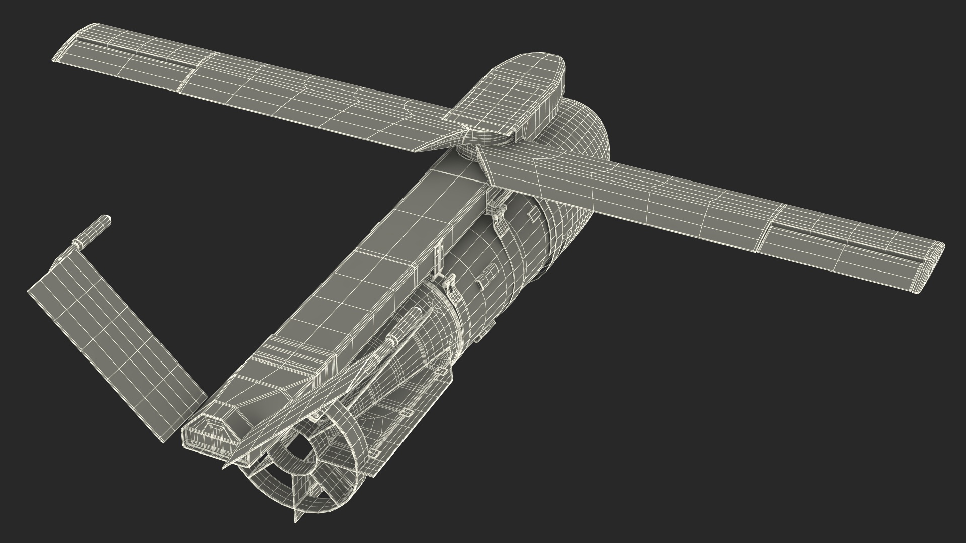 3D model Russian FAB 3000 Air Bomb with UMPK