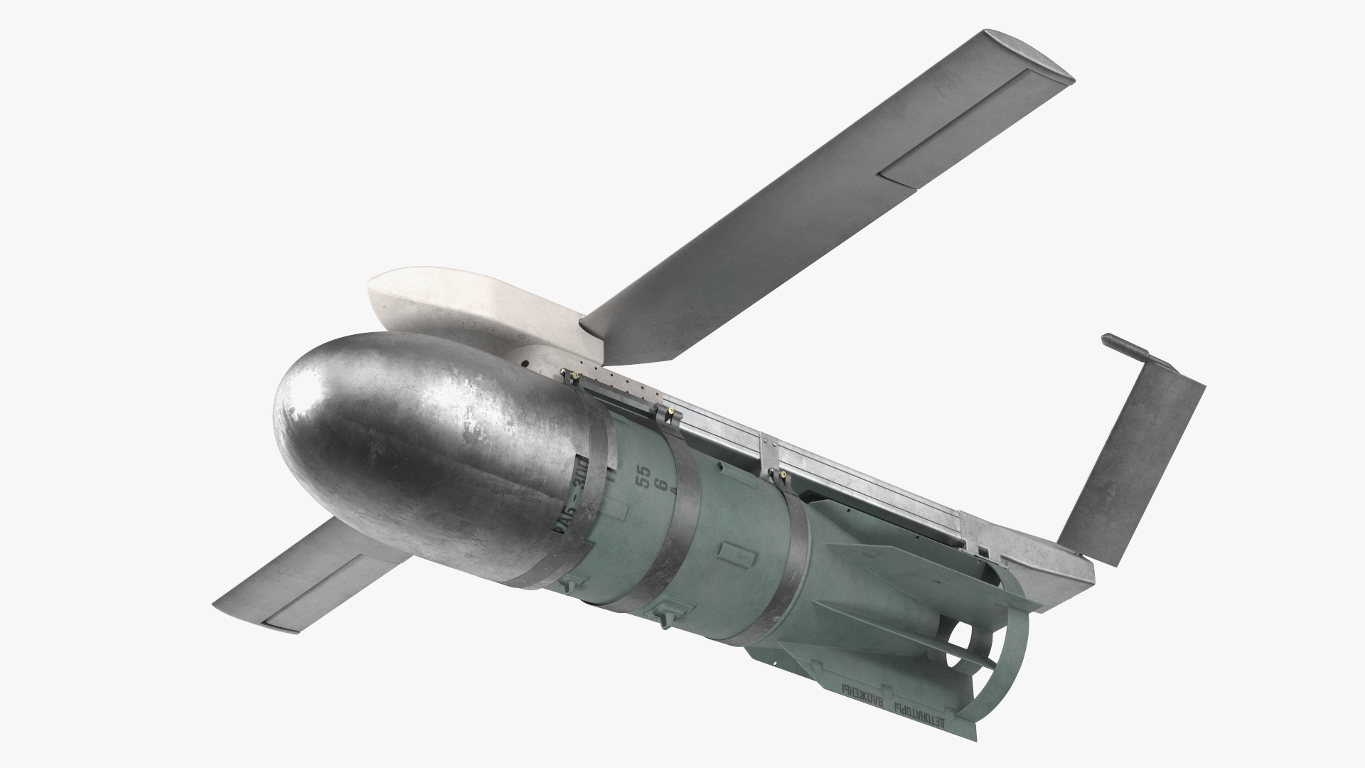 3D model Russian FAB 3000 Air Bomb with UMPK