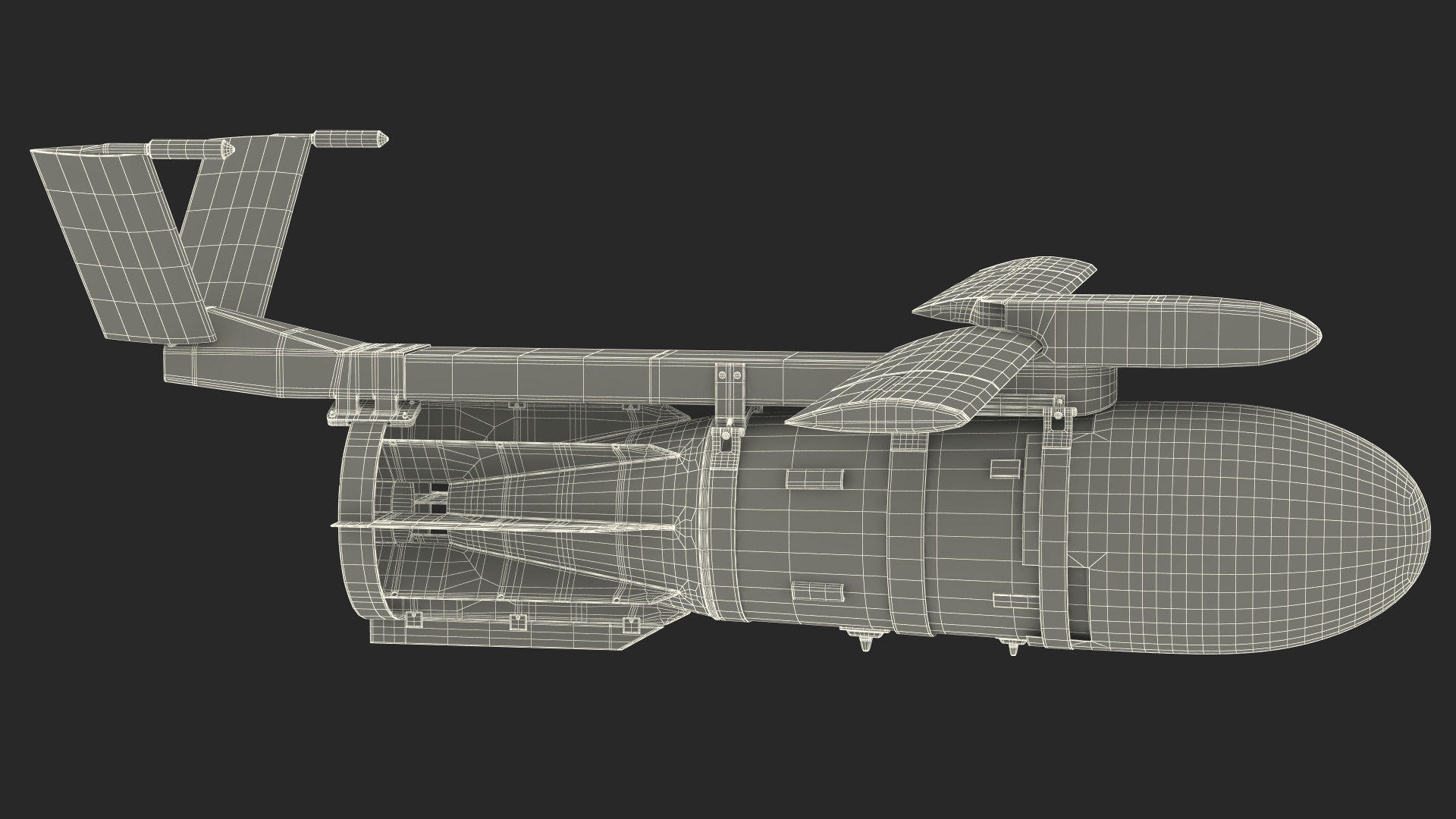 3D model Russian FAB 3000 Air Bomb with UMPK