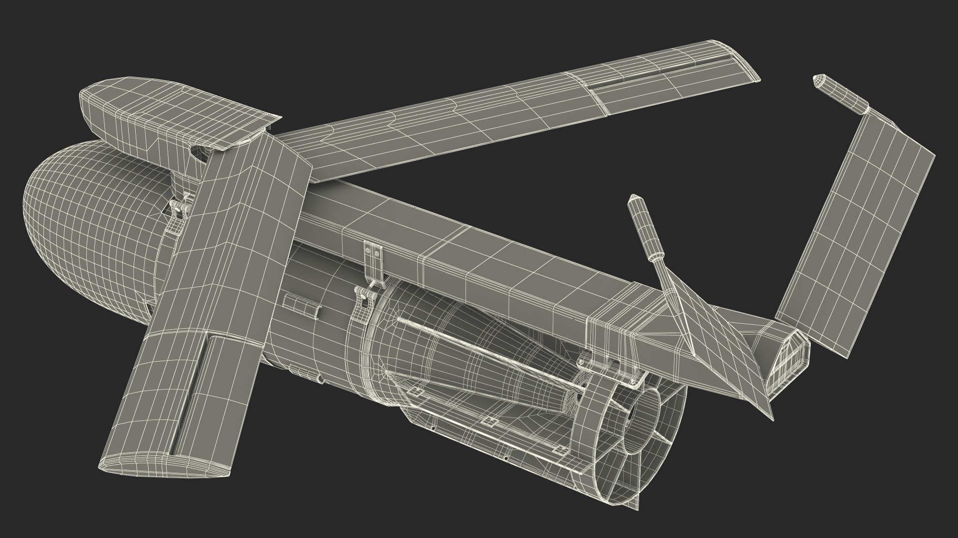 3D model Russian FAB 3000 Air Bomb with UMPK