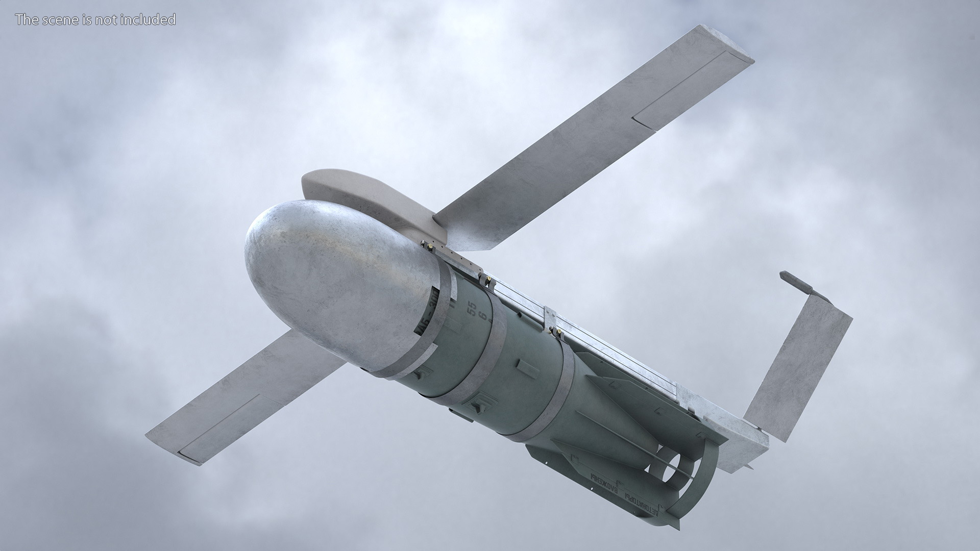 3D model Russian FAB 3000 Air Bomb with UMPK