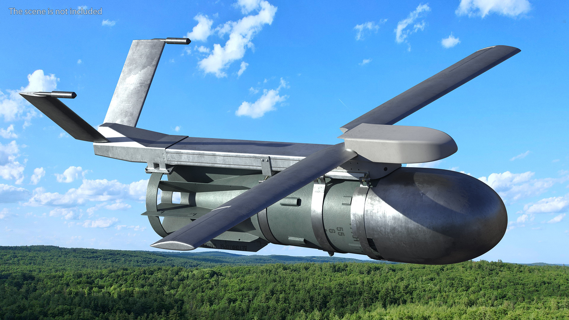 3D model Russian FAB 3000 Air Bomb with UMPK