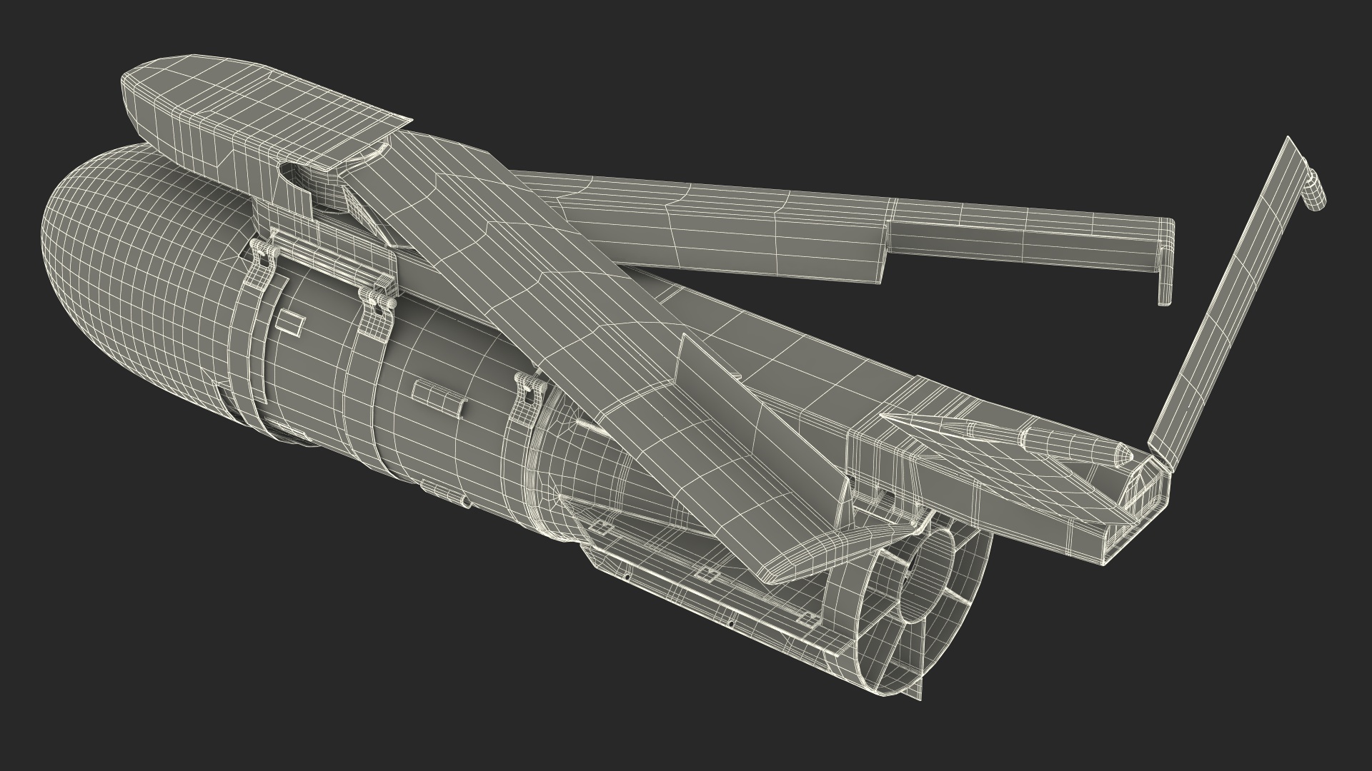3D model Russian FAB 3000 Air Bomb with UMPK