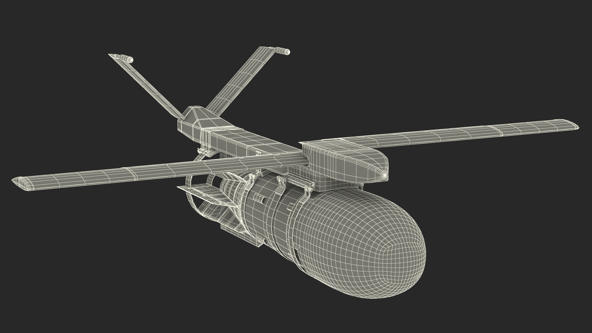 3D model Russian FAB 3000 Air Bomb with UMPK